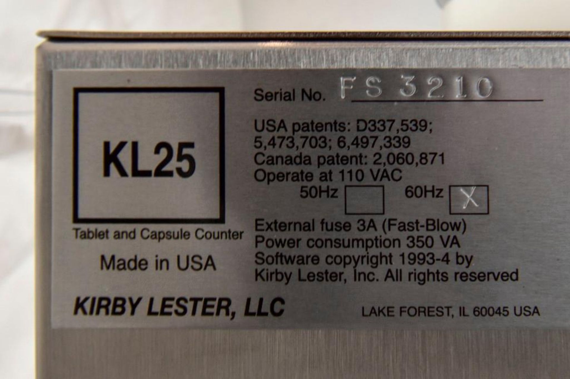 KL 25 Capsule/Tablet Counter - Image 4 of 4