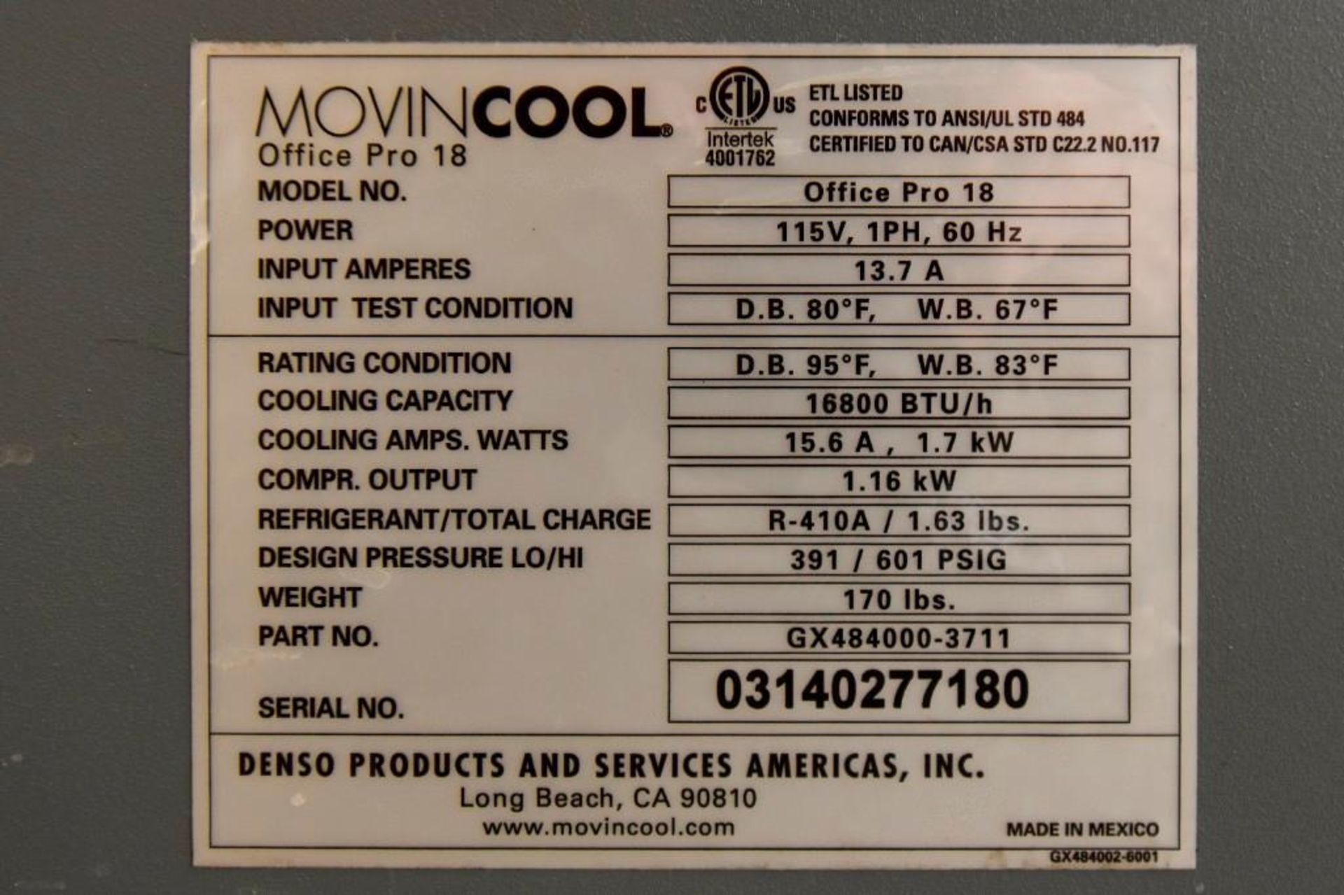 Movin-Cool AC - Image 5 of 7