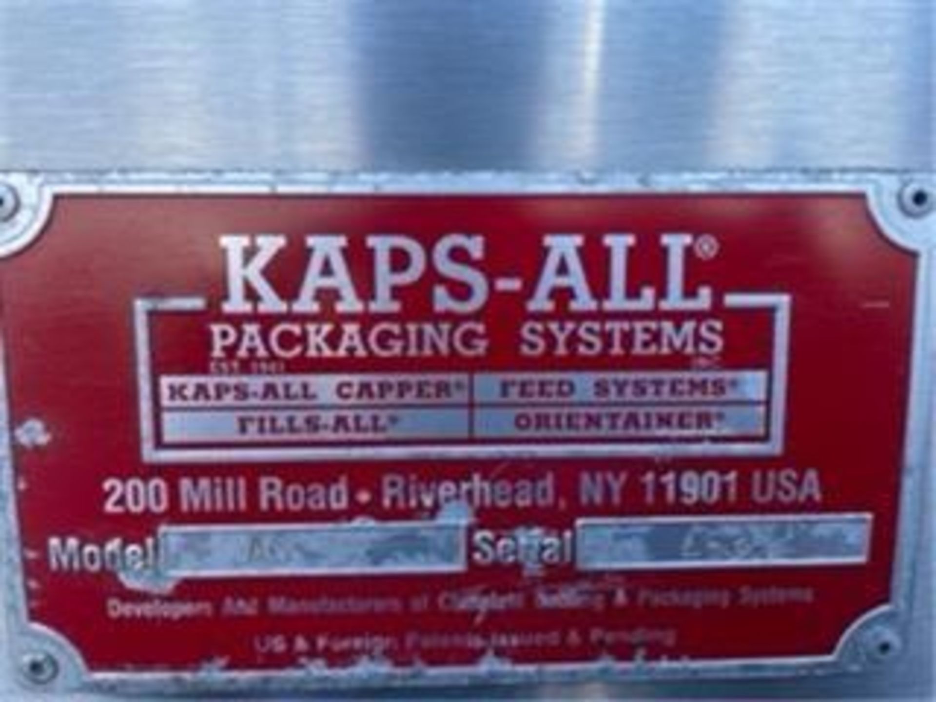 Kaps-All Capper w/ Feeder Model A-6 - Image 7 of 7