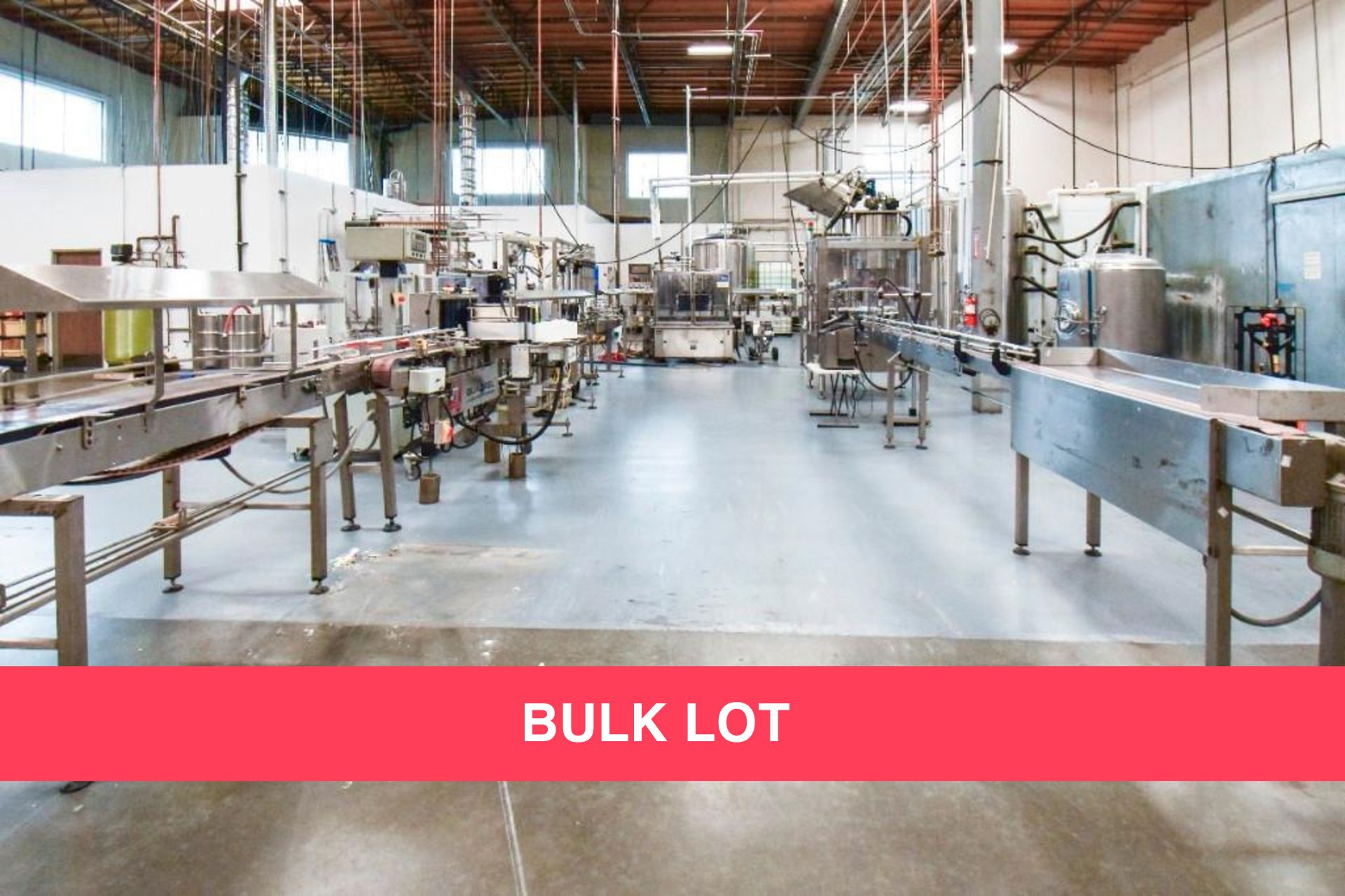 BULK LOT - Complete Glass Bottle Filling Line