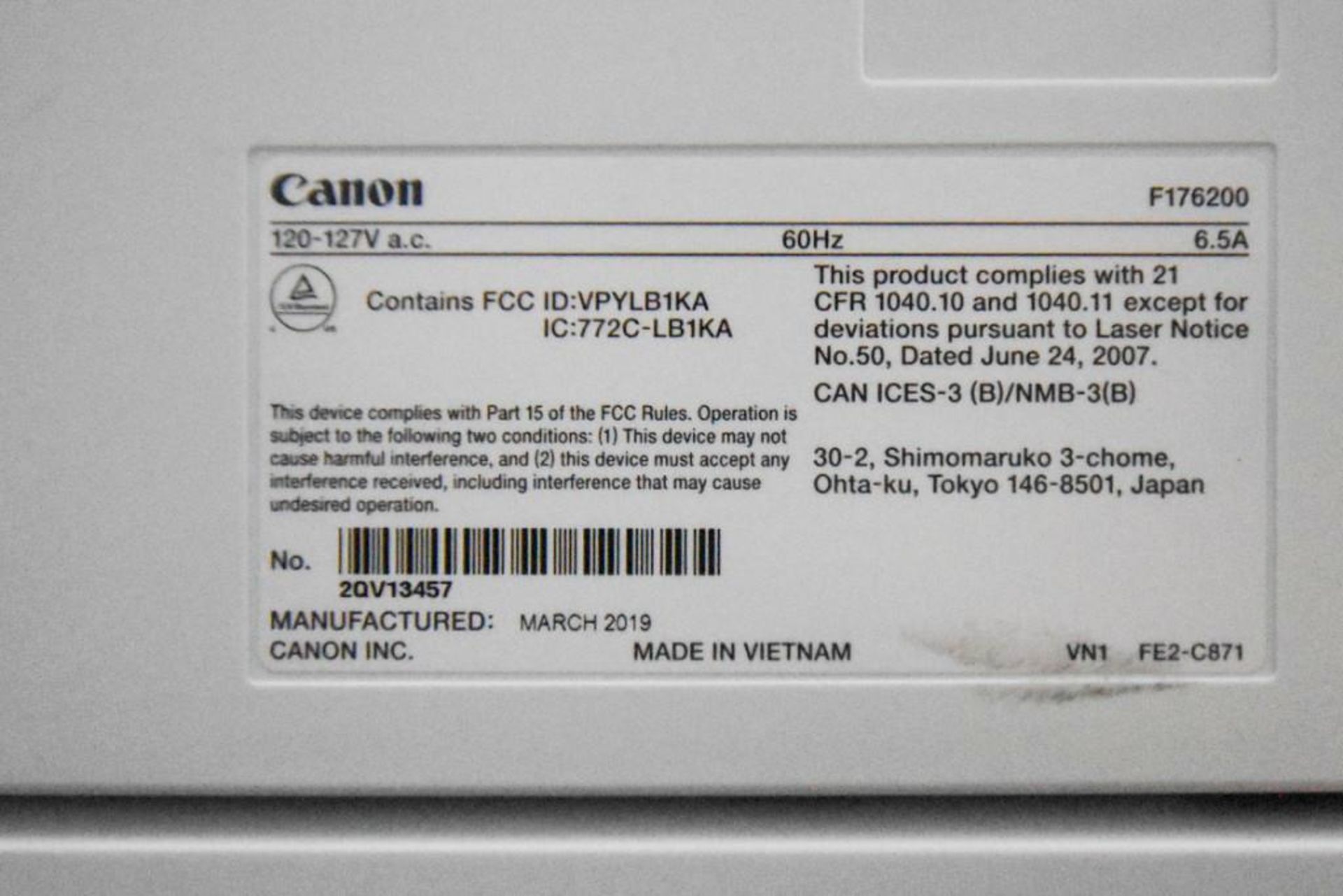 Canon Printer - Image 2 of 3