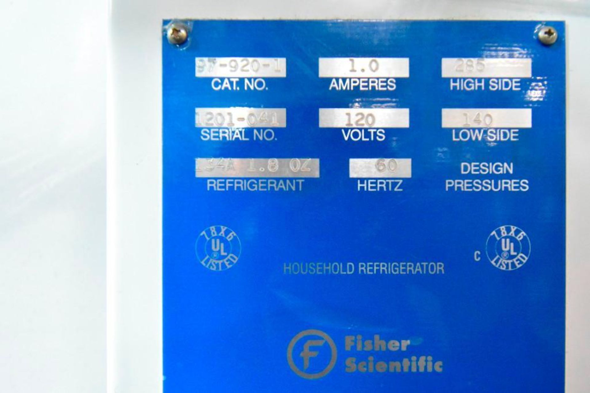 Fisher Scientific Refrigerator - Image 2 of 2