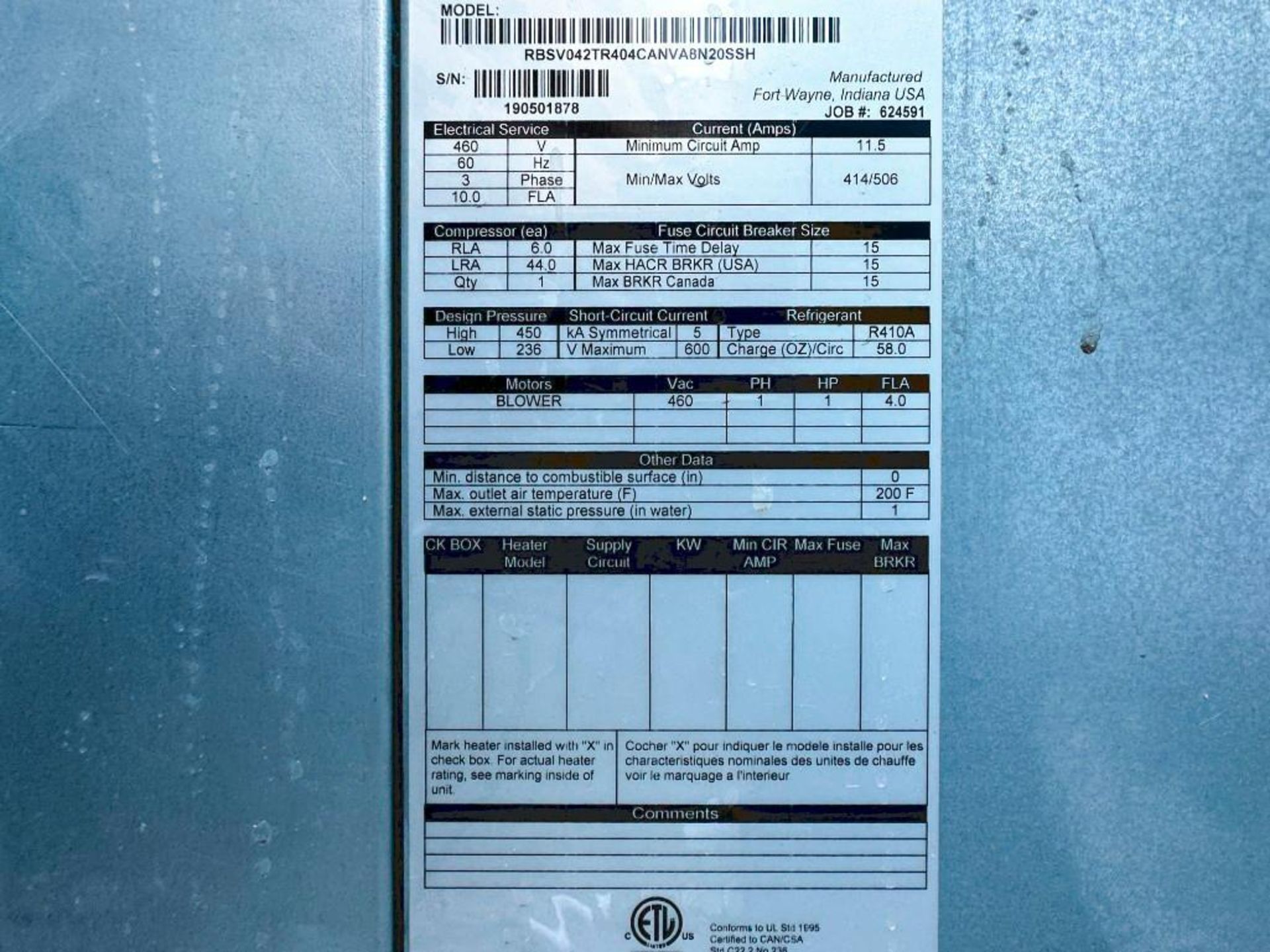 RB Series Commercial Water Source/ Geothermal Heat Pump - Image 5 of 6