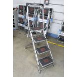 35" X 4-STEP LITTLE GIANT MODEL 10410B SHOP LADDER, 300 LB. CAPACITY