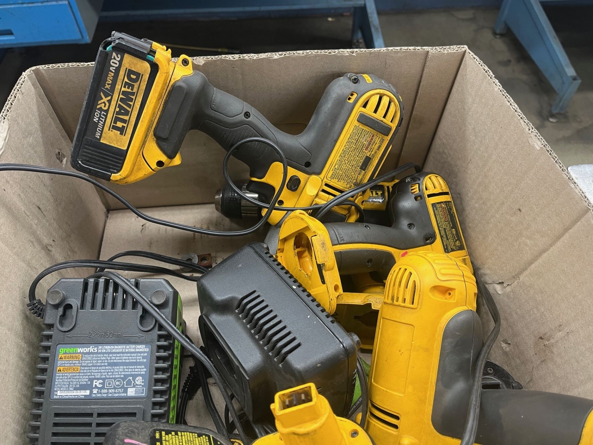 ASSORTED DEWALT CORDLESS DRILLS WITH BATTERY CHARGERS - Image 2 of 4