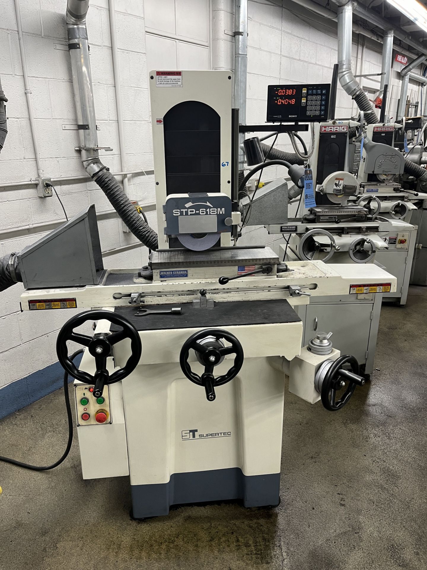 6" X 18" SUPERTEC MODEL STP-618M HAND FEED HORIZONTAL SPINDLE SURFACE GRINDER; S/N PMD03022 (NEW - Image 2 of 13
