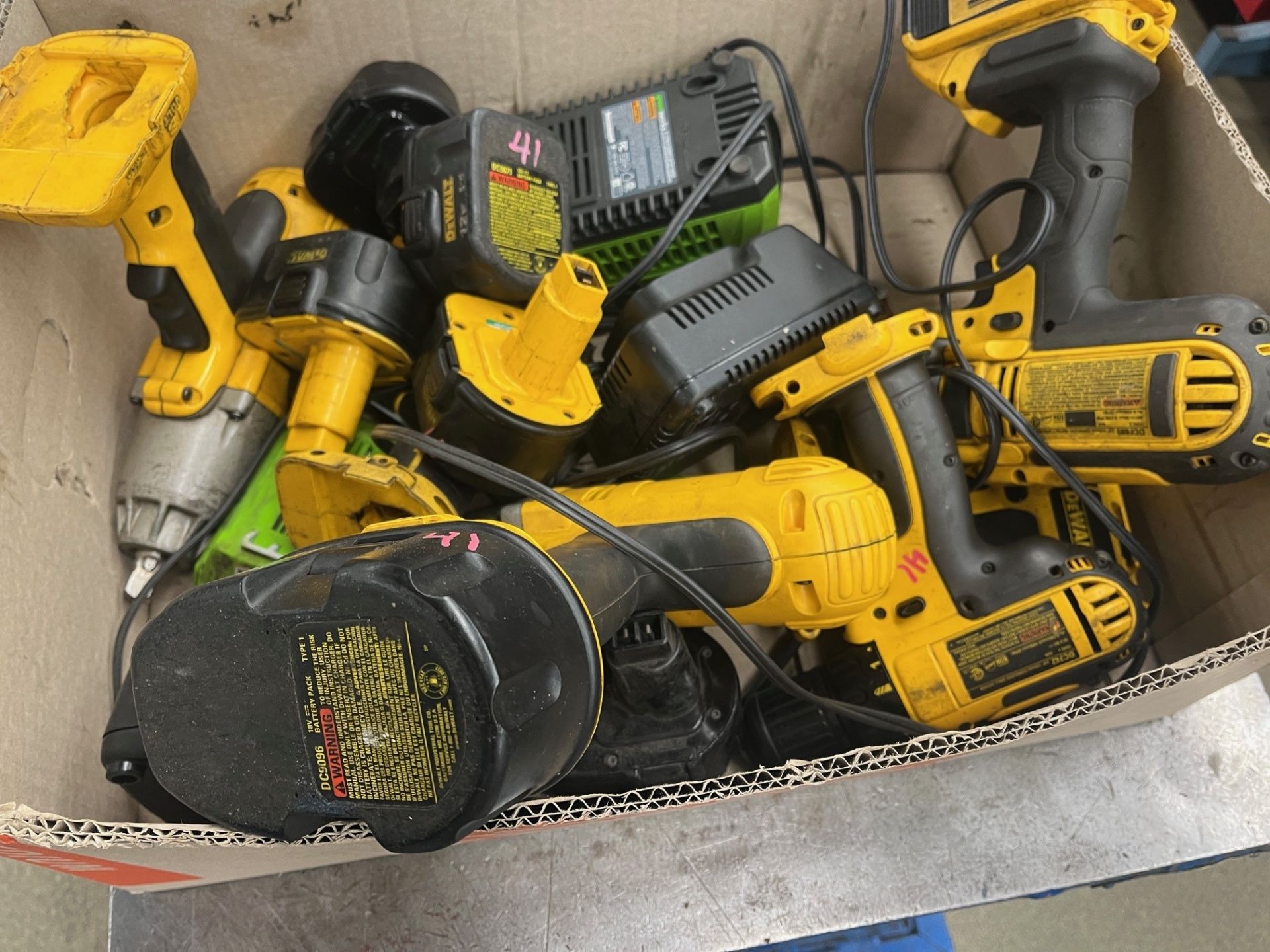 ASSORTED DEWALT CORDLESS DRILLS WITH BATTERY CHARGERS - Image 4 of 4