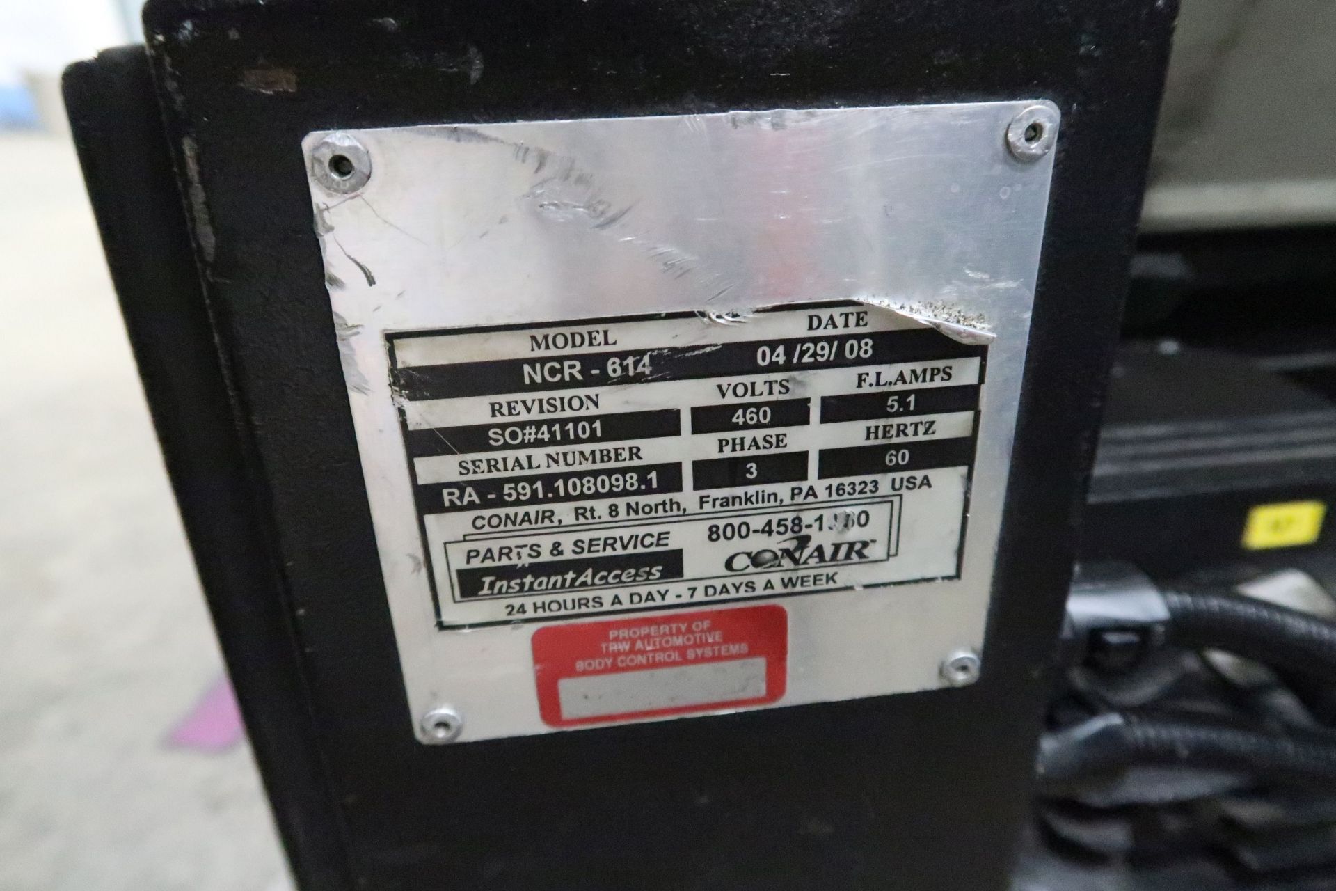 CONAIR MODEL NCR-614 GRANULATOR; S/N RA-591.108098.1, 2.2 KW (2008) **Loading Fee Due the "ERRA" - Image 3 of 3