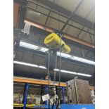 1/2 TON YALE ELECTRIC HOIST AND TROLLEY WIHT PENDANT - NO CROSSBEAM OR RAIL **Loading Fee Due the "