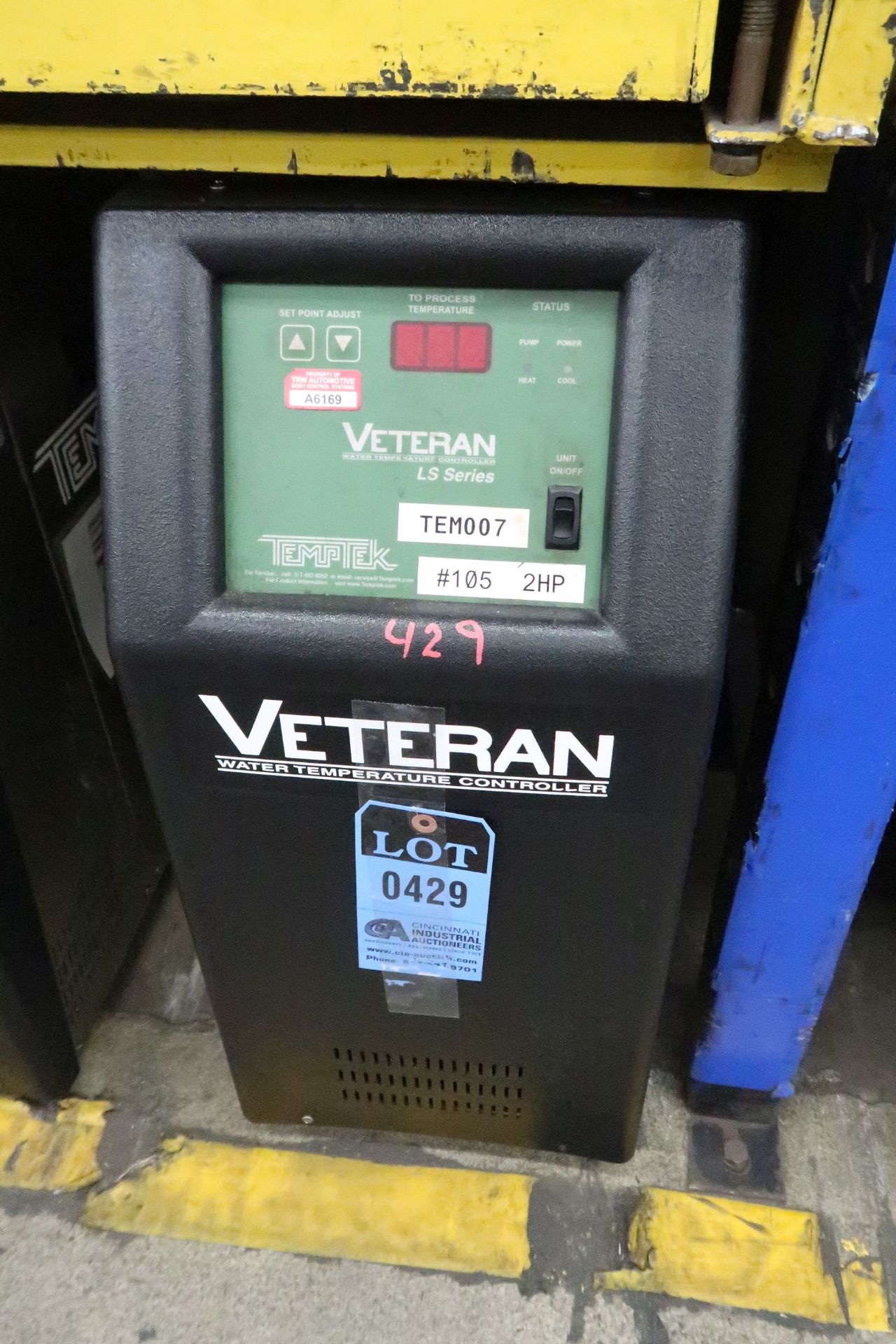 TEMPTEK MODEL VT-2200-LS TEMPERATURE CONTROLLER; S/N 2898 (2016)