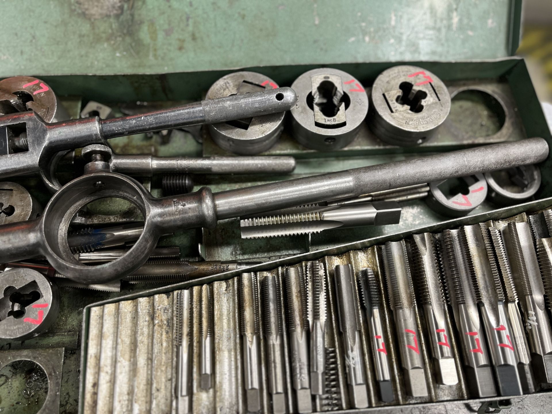 GREENFIELD TAP AND DIE SET WITH WRENCHES IN CASE - Image 6 of 6