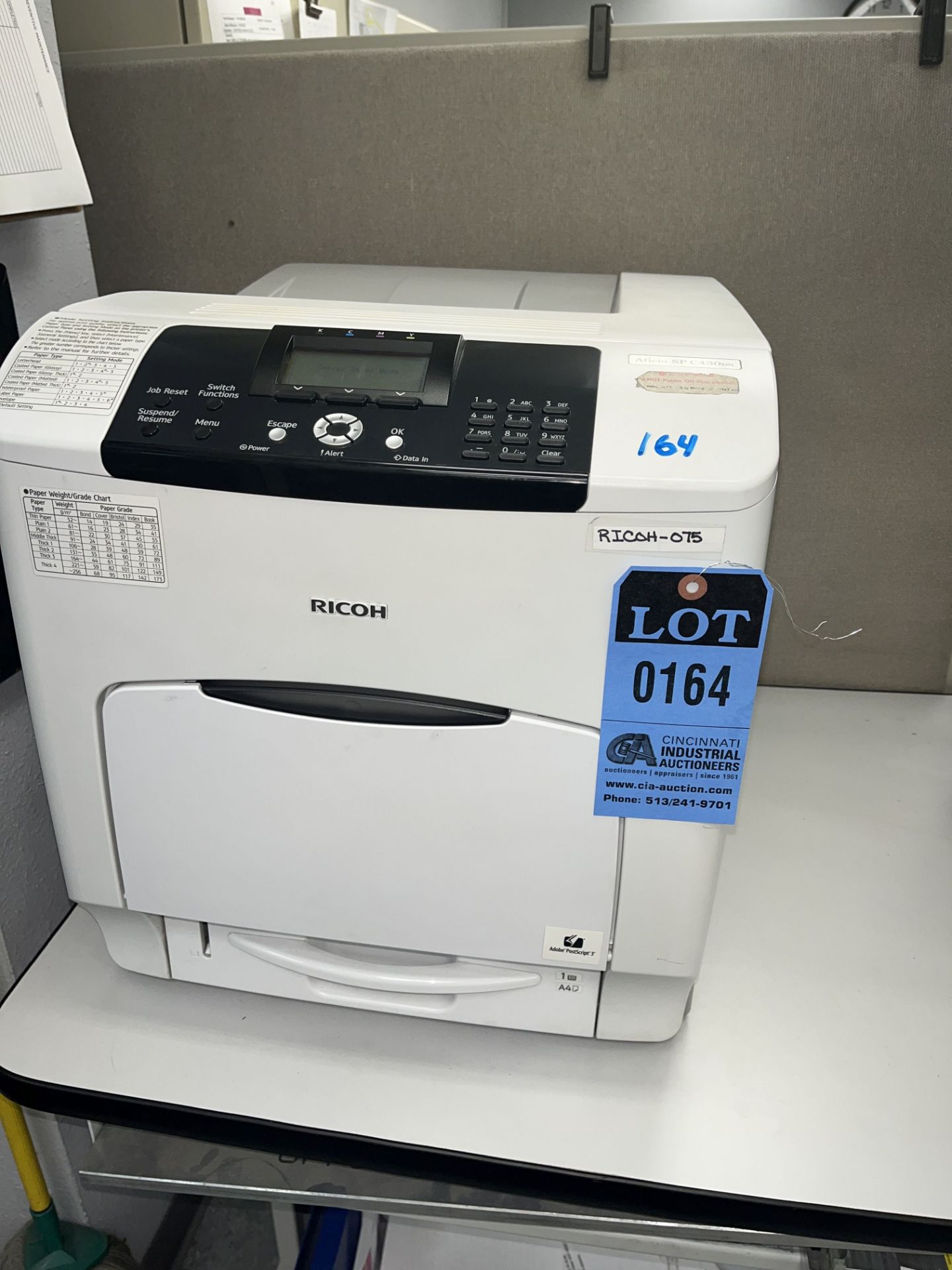 RICOH AFICIO SPC 430DN COPIER / PRINTER