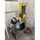 6" BELT SANDER; S/N 490014, ON STAND, 3 HP BALDOR MOTOR, 3/60/230/460 VOTL, AB ON/OFF SWITCH, SQUARE