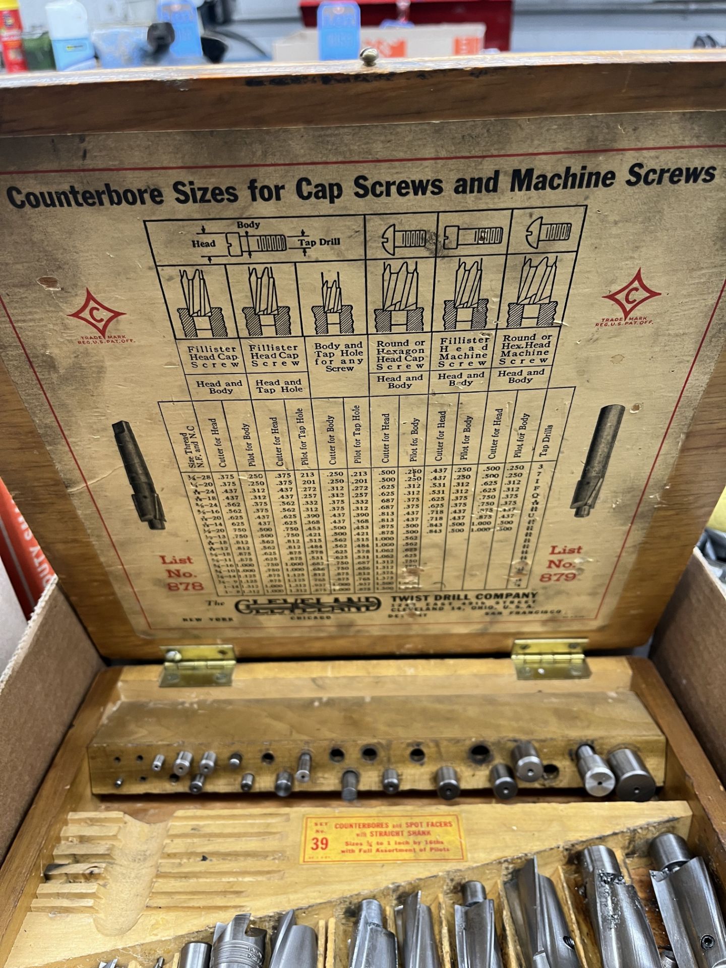 DRILL INDEXES WITH DRILLS, COUNTER BORE SET - Image 6 of 7