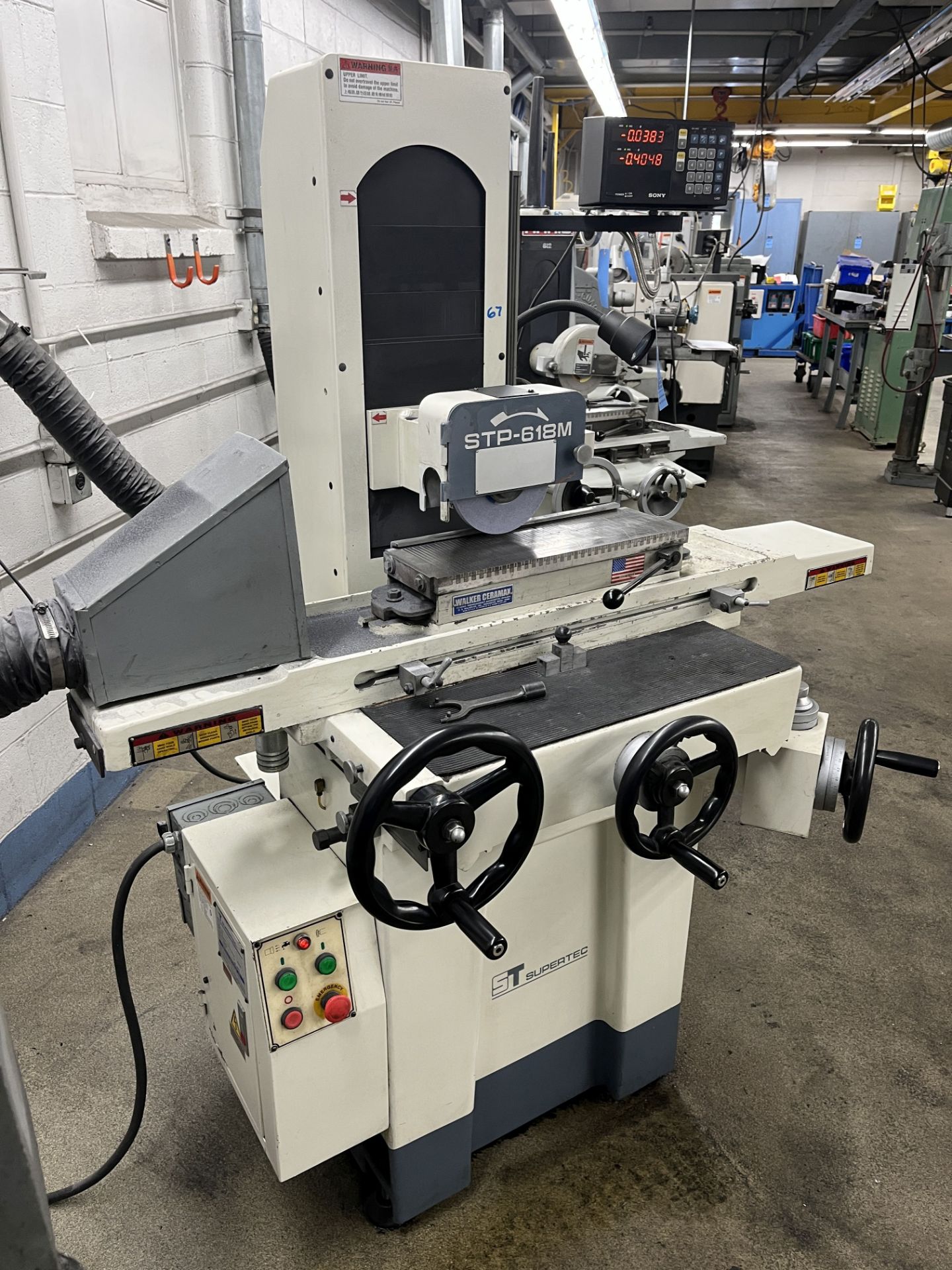 6" X 18" SUPERTEC MODEL STP-618M HAND FEED HORIZONTAL SPINDLE SURFACE GRINDER; S/N PMD03022 (NEW - Image 3 of 13