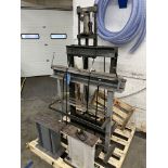 3' MANUAL BRAKE, WINONA / AMERICAN HYDRAULIC H-FRAME SHOP PRESS WITH BOTTLE JACK