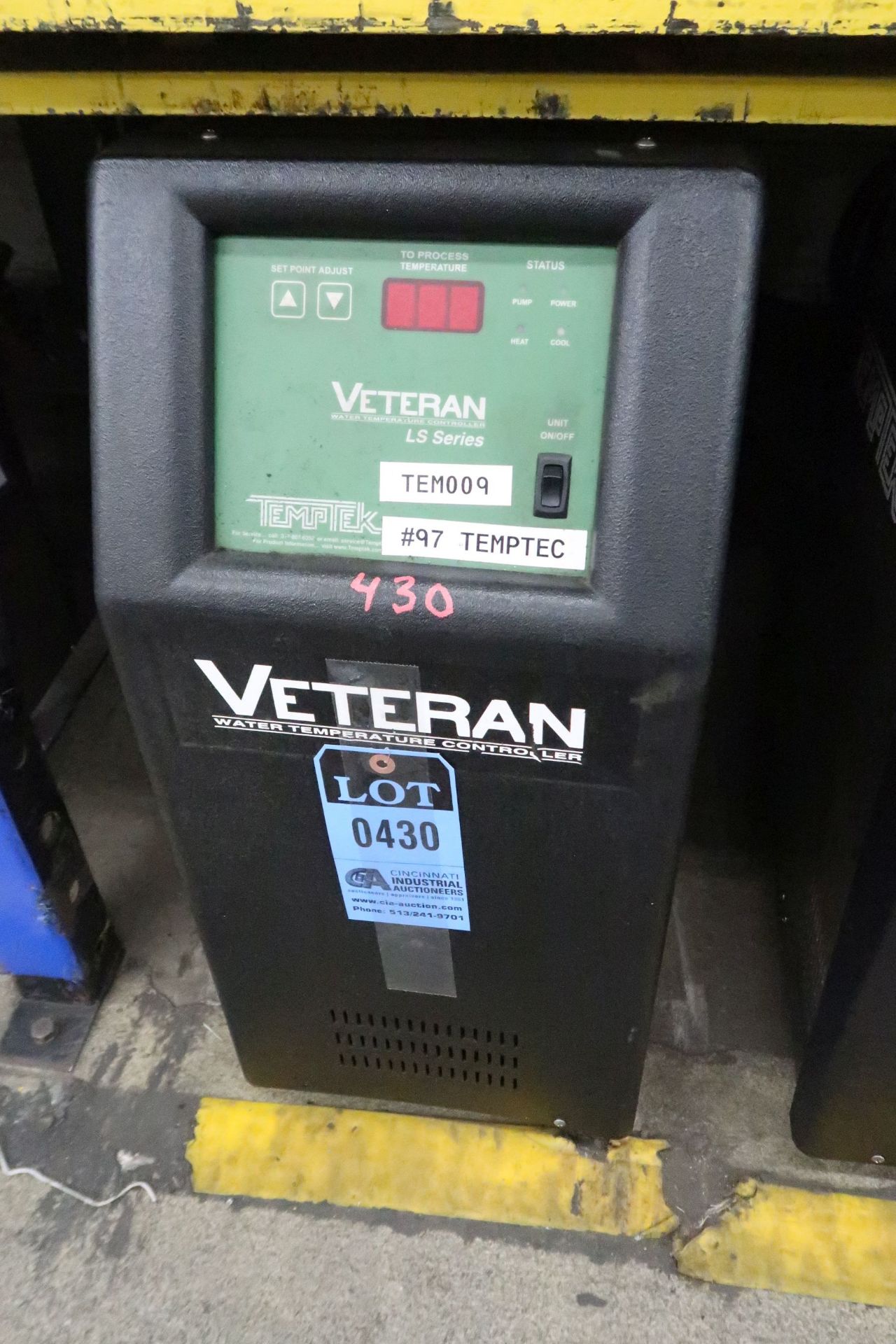 TEMPTEK MODEL VT-2200-LS TEMPERATURE CONTROLLER; S/N 129526 (2013)