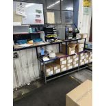 (LOT) SHIPPING TABLE INCLUDING ZEBRA MODEL ZT410 LABEL PRINTER, (7) INTERMEC CK70 MOBILE COMPUTERS