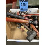 ASSORTMENT OF HAMMERS, PIPE WRENCHES