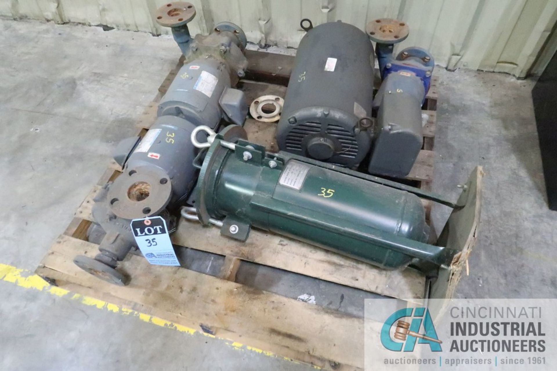 (LOT) 5 HP PUMPS, 30 HP MOTOR, FILTER