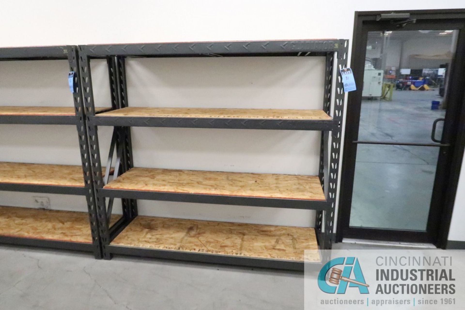 72" X 24" X 72" GLADIATOR GARAGEWORKS ADJUSTABLE SHELF STEEL RACK