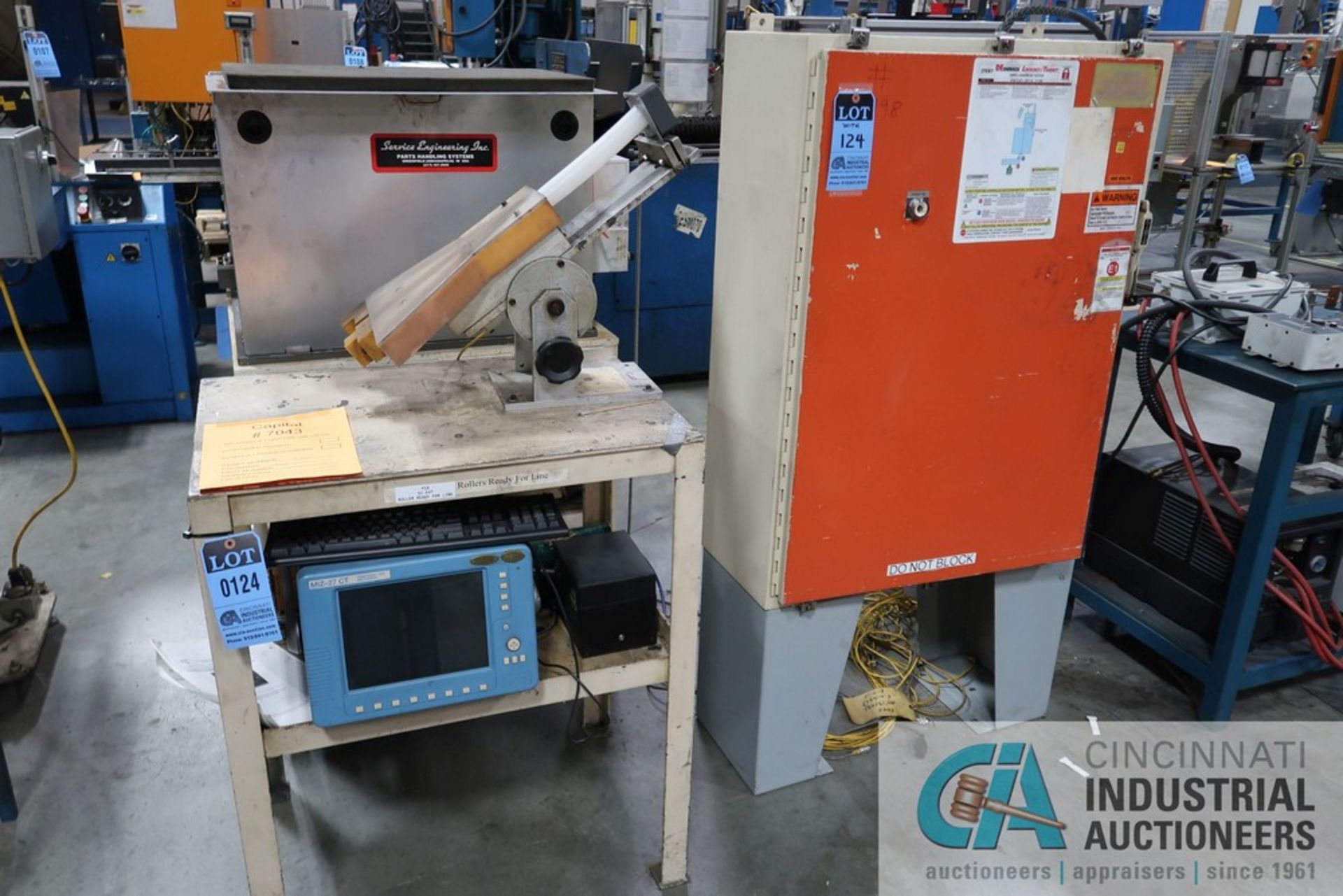 CUSTOM BUILT ROLLER HARDNESS TESTER WITH ELECTRICAL CABINET