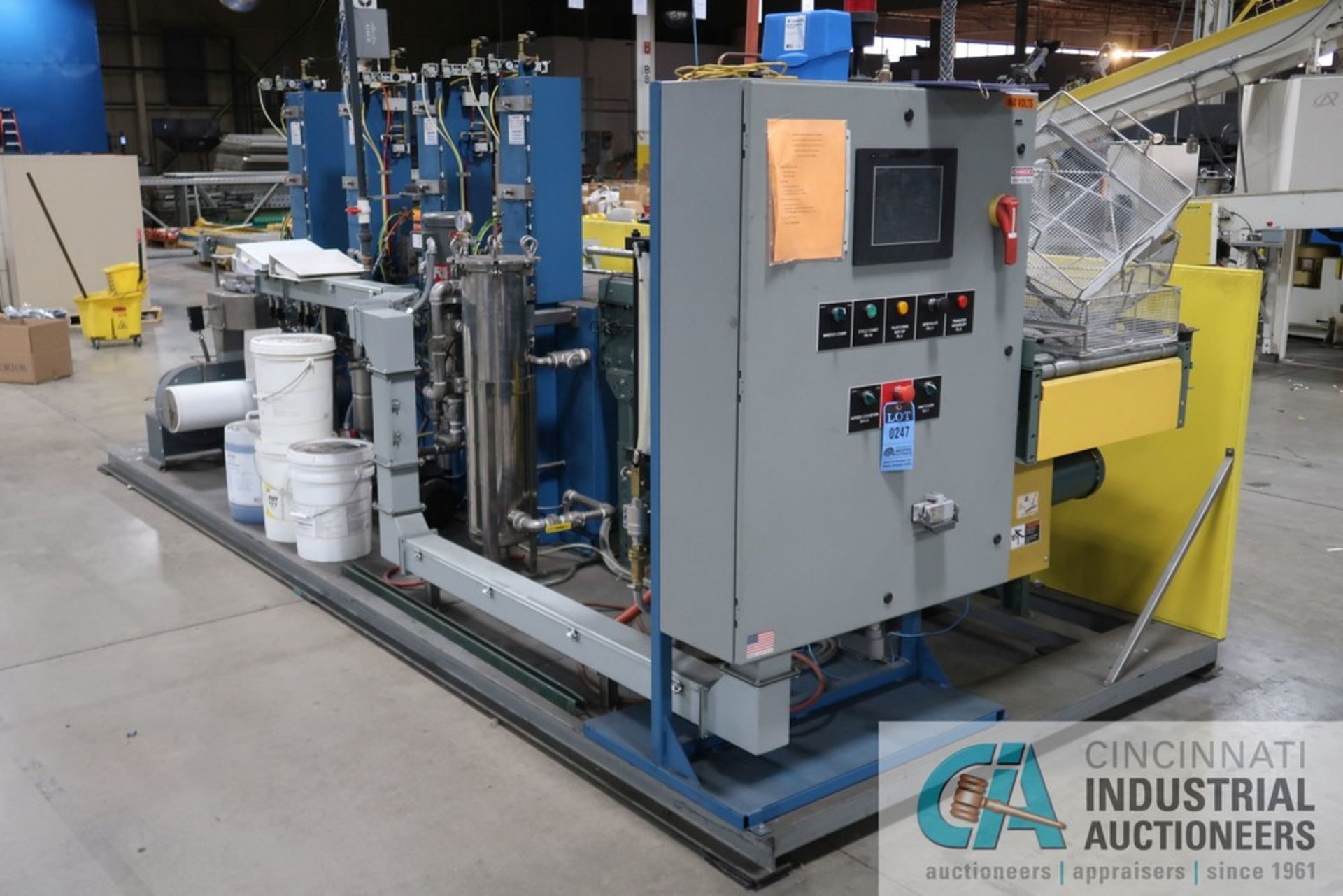 RAMCO MODEL AMKD-24EWRRD AUTOMATED WASH LINE; SKID MOUNT, PLC CONTROL, TURBO WASH/RINSE/RUST