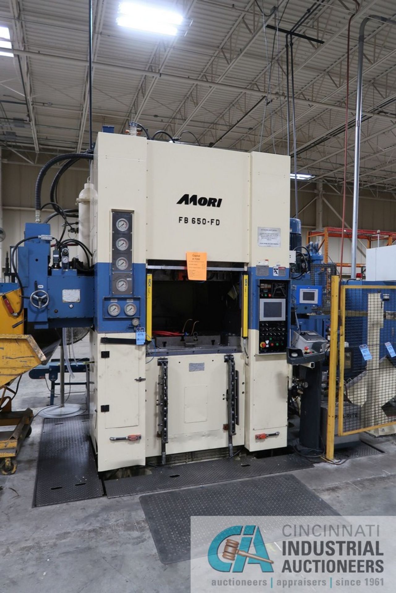 ****730 TON MORI MODEL FB650-FD-BH FINE BLANKING PRESS & PERFECTO FEED LINE****Bid confirmation - Image 3 of 28