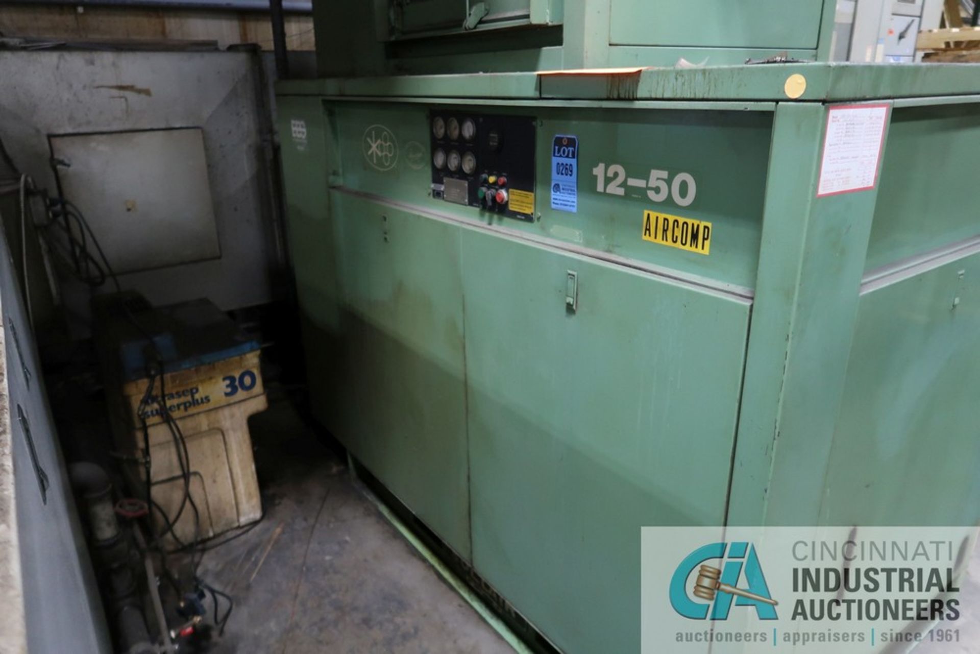 50 HP SULLAIR MODEL 12BS-50L-ACAC AIR COMPRESSOR; S/N 003-82171 (31,625 HOURS SHOWING) **SPECIAL - Image 2 of 6