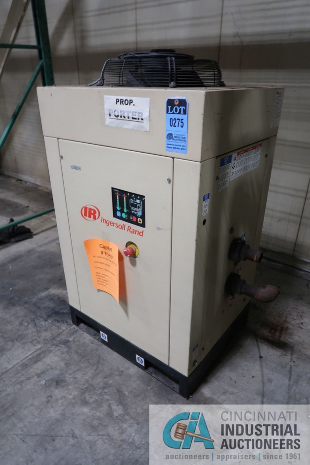 INGERSOLL RAND MODEL TSIA REFRIGERATED AIR DRYER; S/N DN00001212-100907 (NEW 2007) **WORKING WHEN - Image 2 of 4