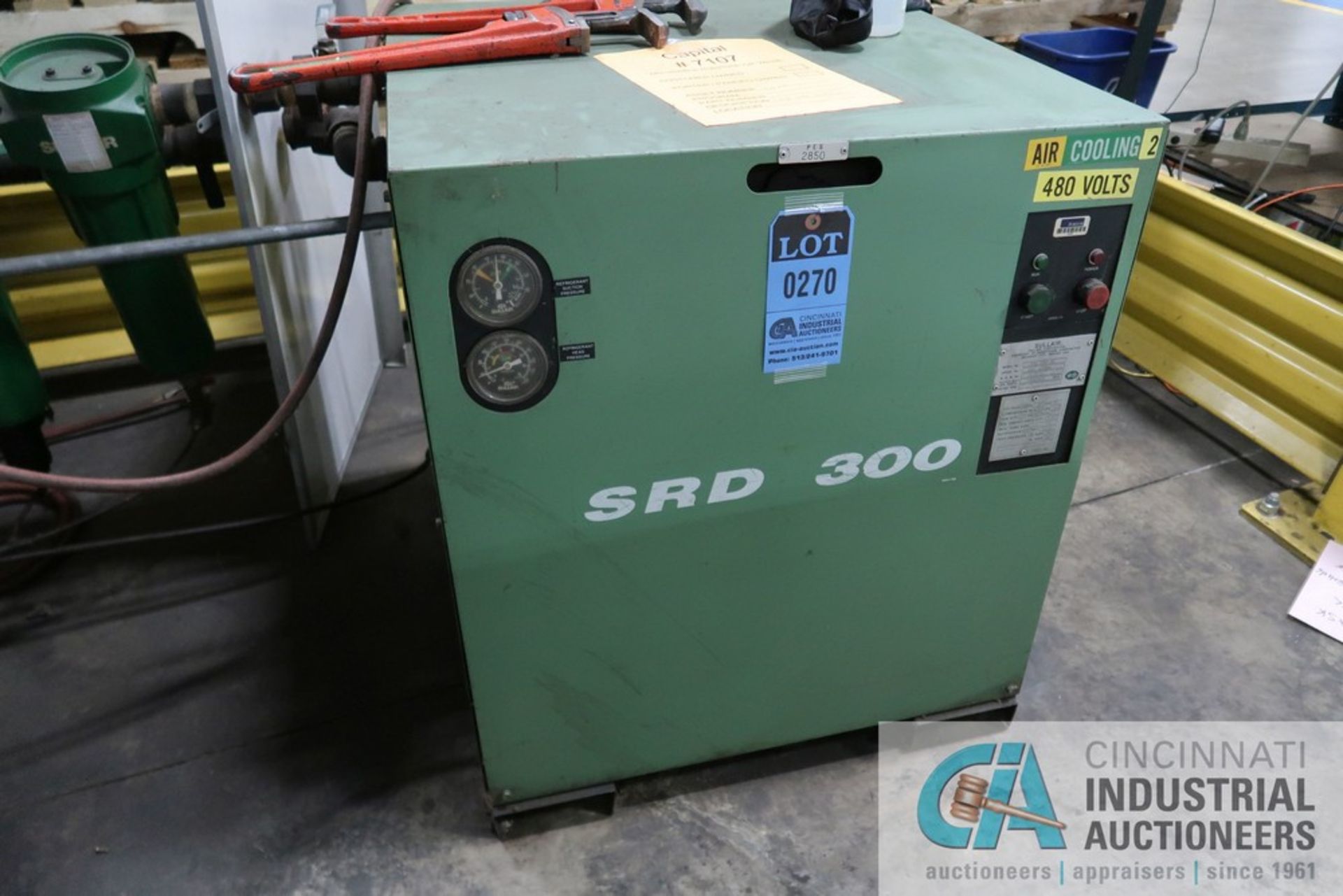 SULLAIR MODEL SRD300 REFRIGERATED AIR DRYER; S/N 003-D7064