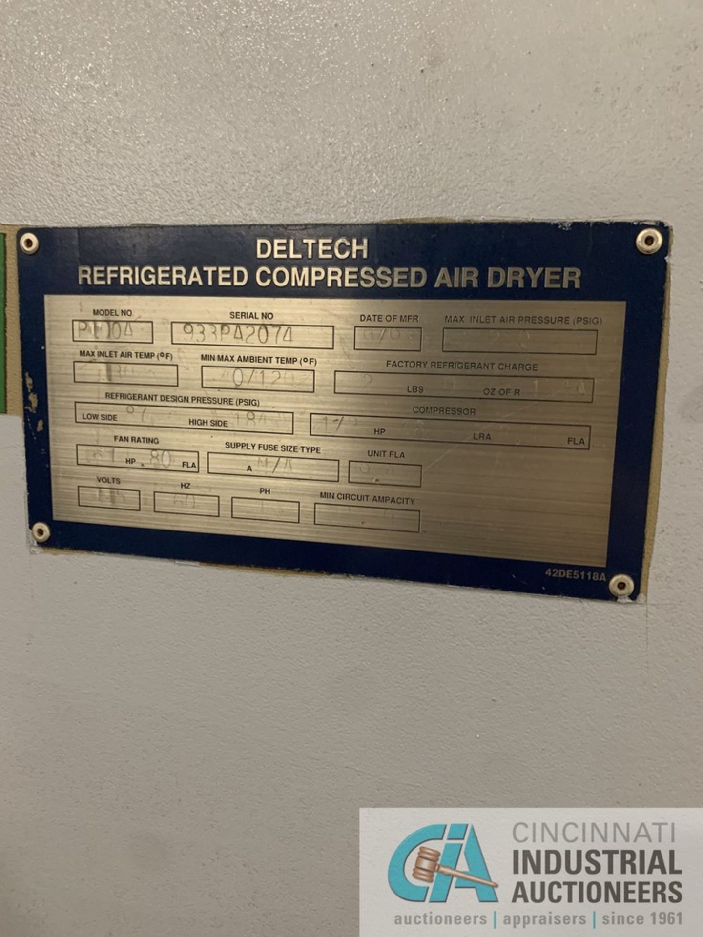 DELTECH AIR DRYER - Image 2 of 4