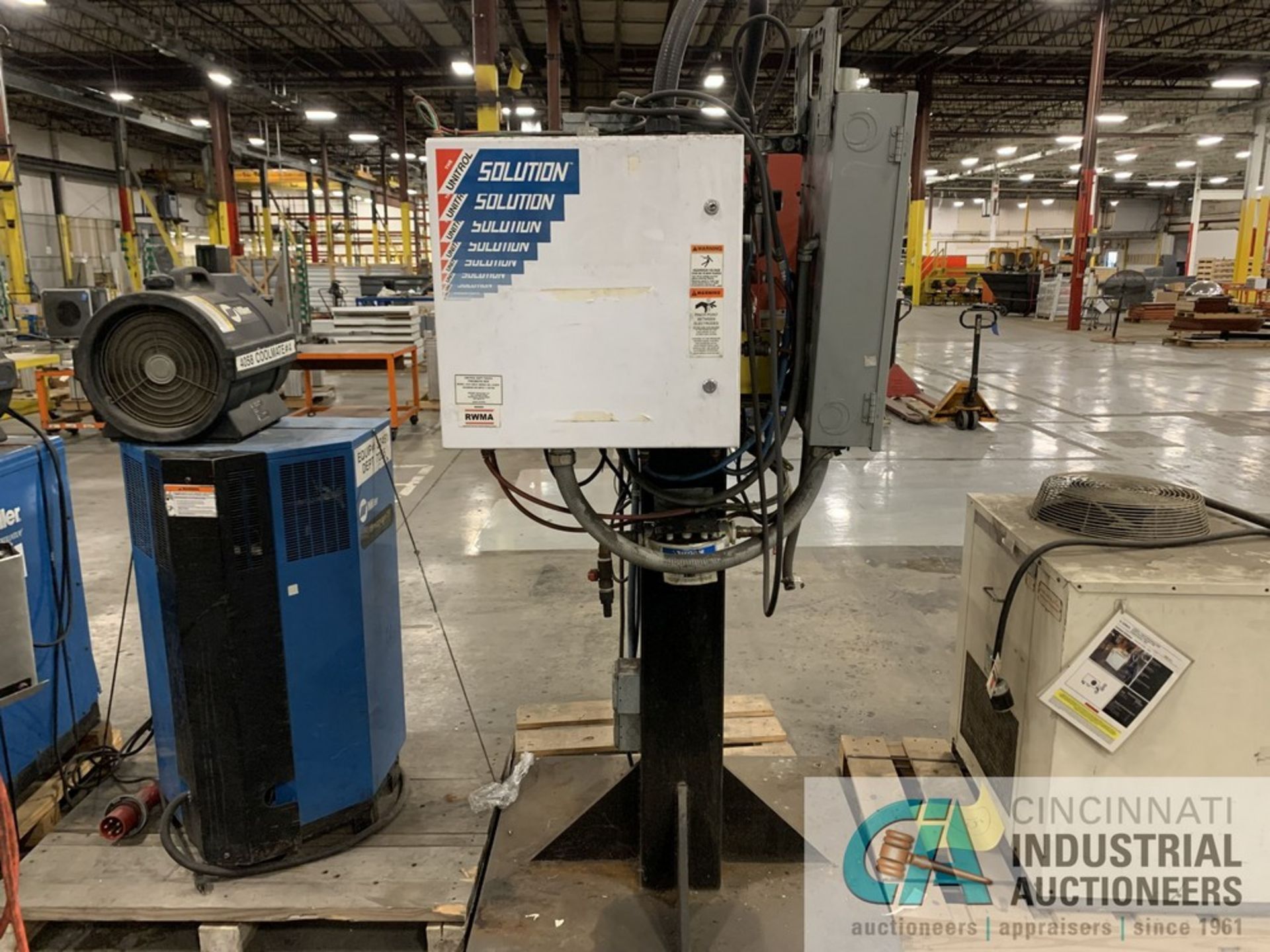 120 KVA JANDA MODEL MC242120-LC SLIDING HEAD SPOT WELDER; S/N M3160, 28" THROAT, UNITED CONTROLS - Image 3 of 6