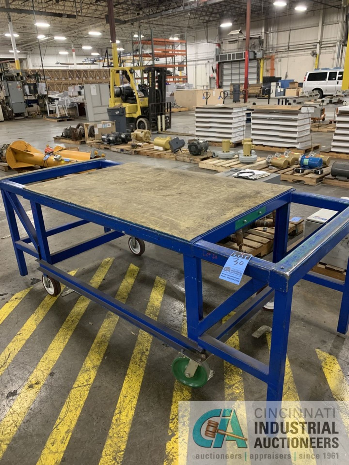 40" X 96" STEEL FRAME PORTABLE TABLE
