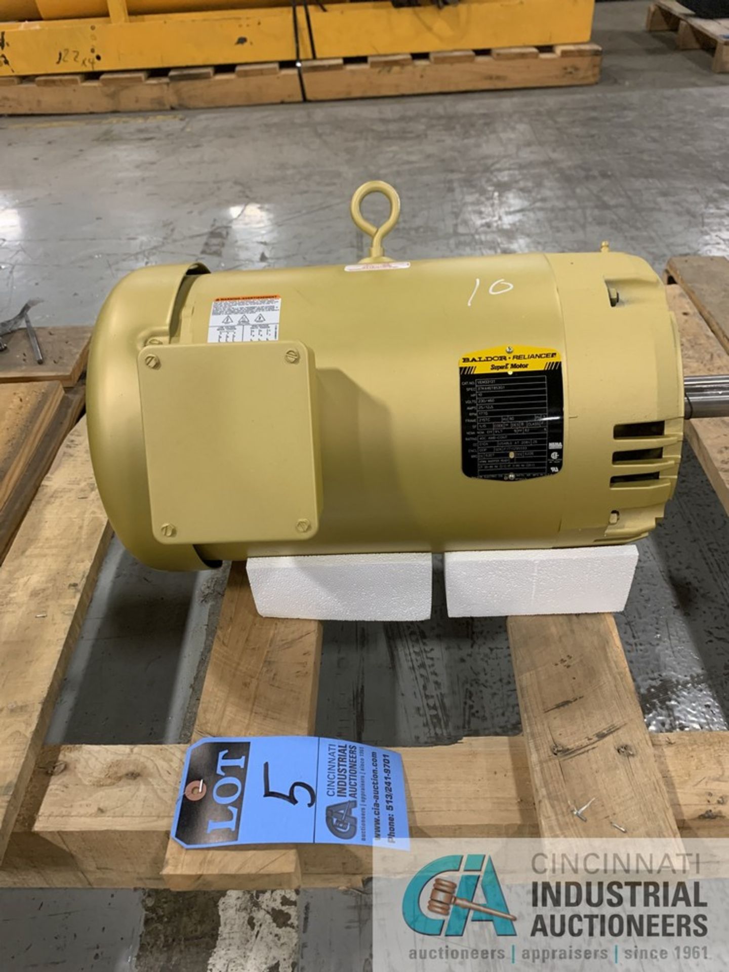 10 HP BALDOR ELECTRIC MOTOR (NEW)