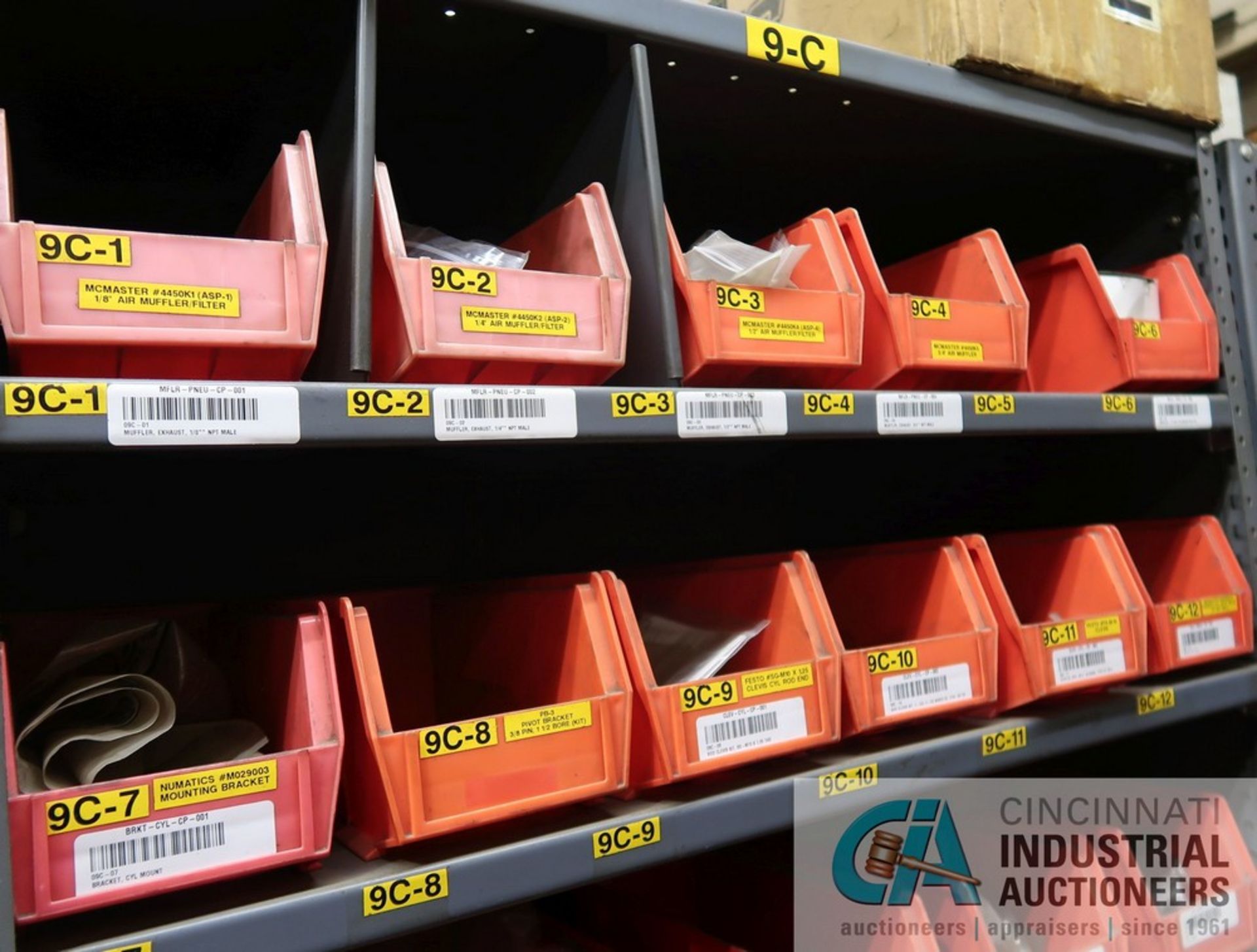 (LOT) CONTENS ONLY OF (5) SECTIONS SHELVING CONSISTING OF TUBING, STAPLES, PRESSURE GAGES, - Image 8 of 18