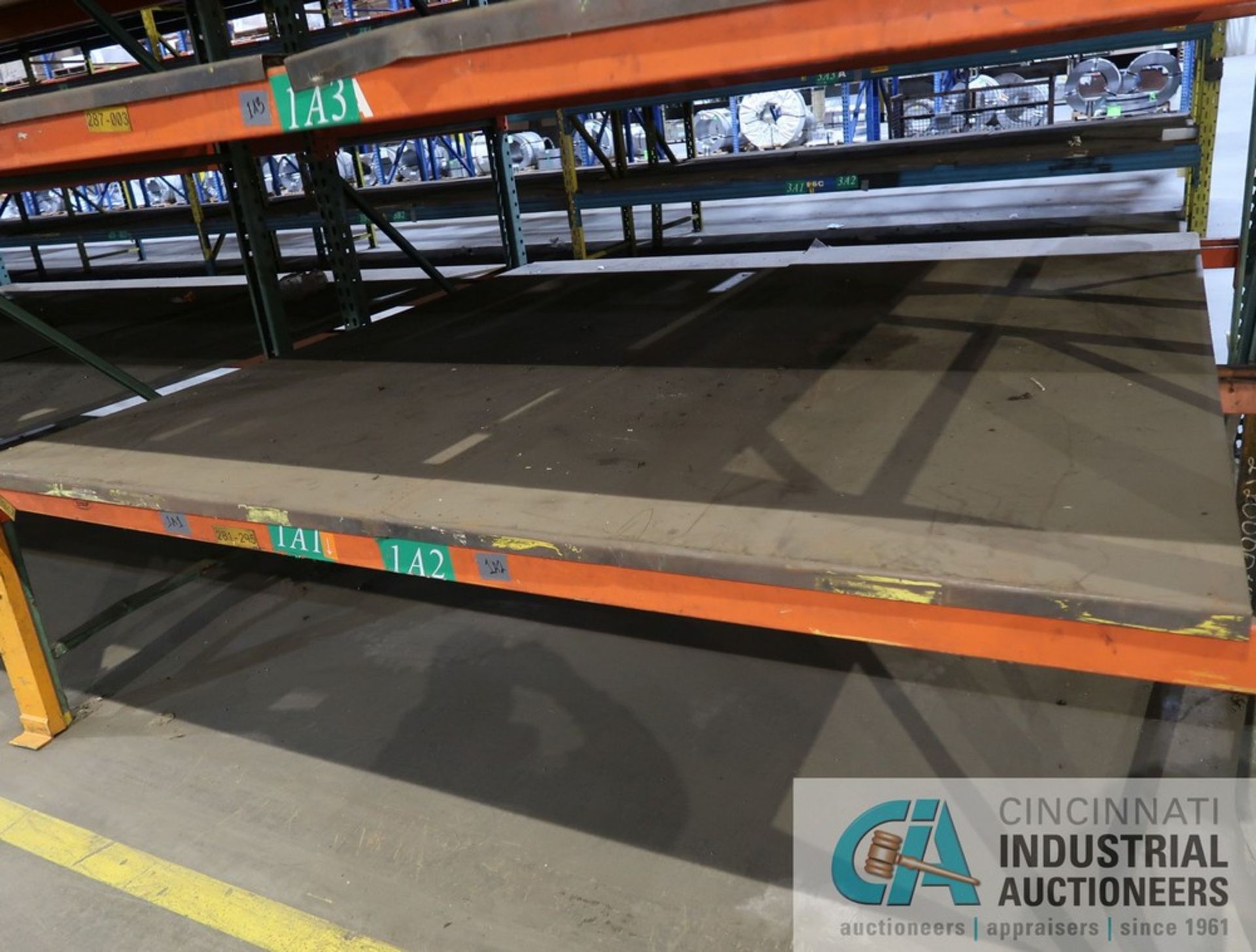 SECTIONS 42" X 96" / 144" X 16' PALLET RACK, (6) UPRIGHTS, (55) 3" AND 5" FACE CROSSBEAMS, WITH - Image 6 of 9