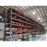 SECTIONS 42" X 144" X 16' PALLET RACK, (10) UPRIGHTS, (108) 5" FACE CROSSBEAMS, WIRE DECKING