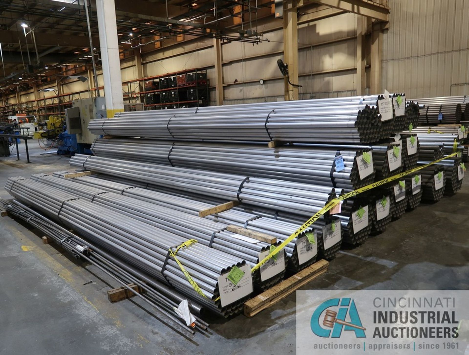 (LOT) (21) BUNDLES OF 20' LONG X .065 ALUMINIZED STEEL TUBING, APPROX. 1,200 TOTAL PIECES, APPROX.