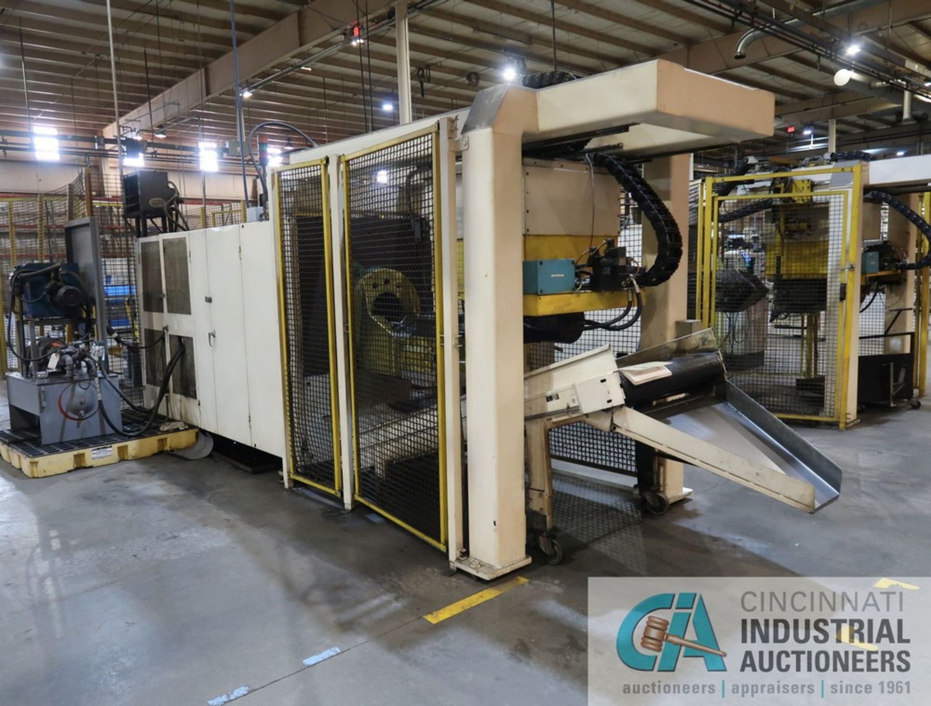 MACSOFT MODEL F412 CNC WIRE BENDER; S/N 564, 4MM - 13MM WIRE DIAMETER, 60 TON HEADER, 50" DIAMETER - Image 3 of 21