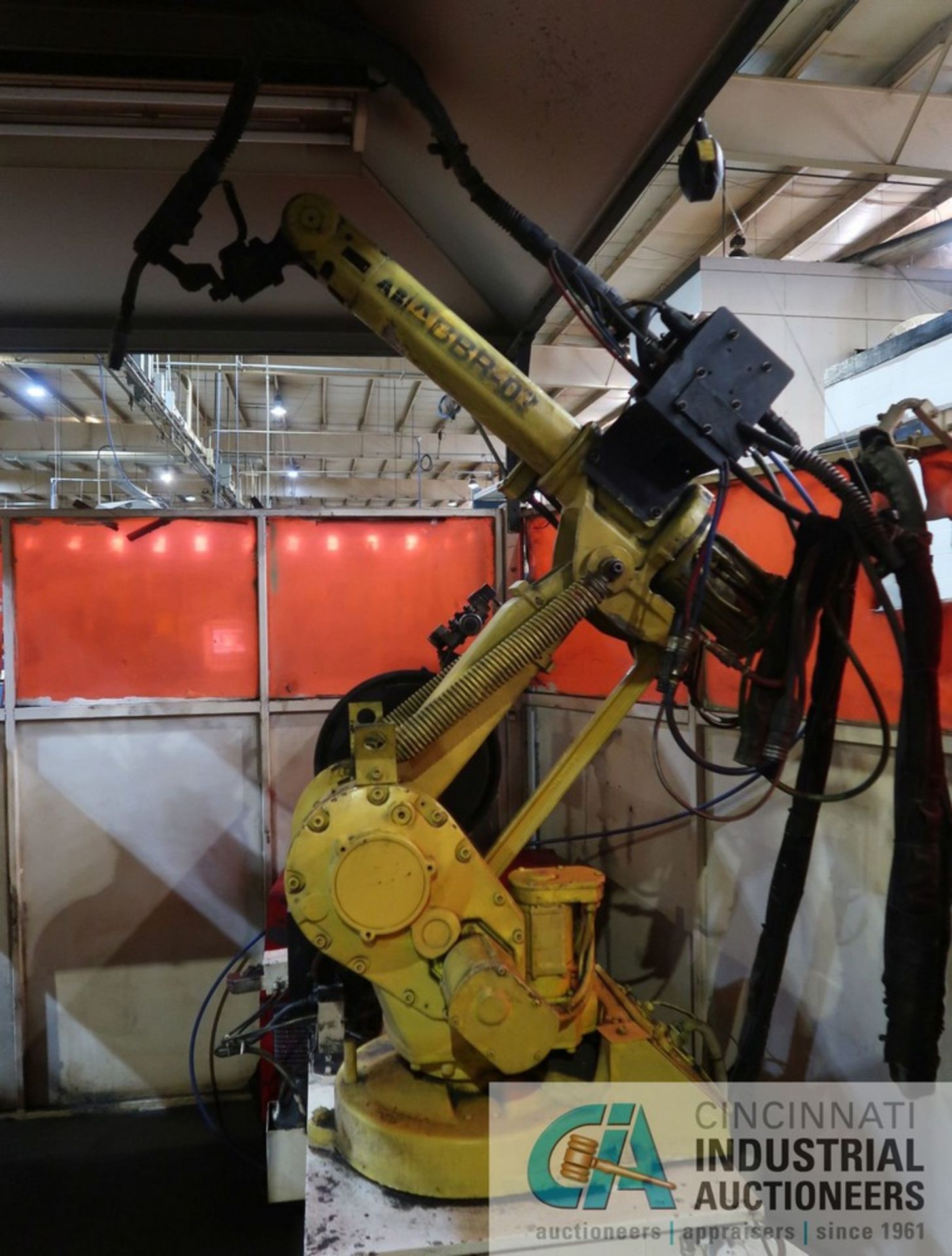 ABB ROBOTIC WELDING CELL PROJECT NO. 601406; S/N 14-12297, WITH LINCOLN ELECTRIC POWERWAVE 450