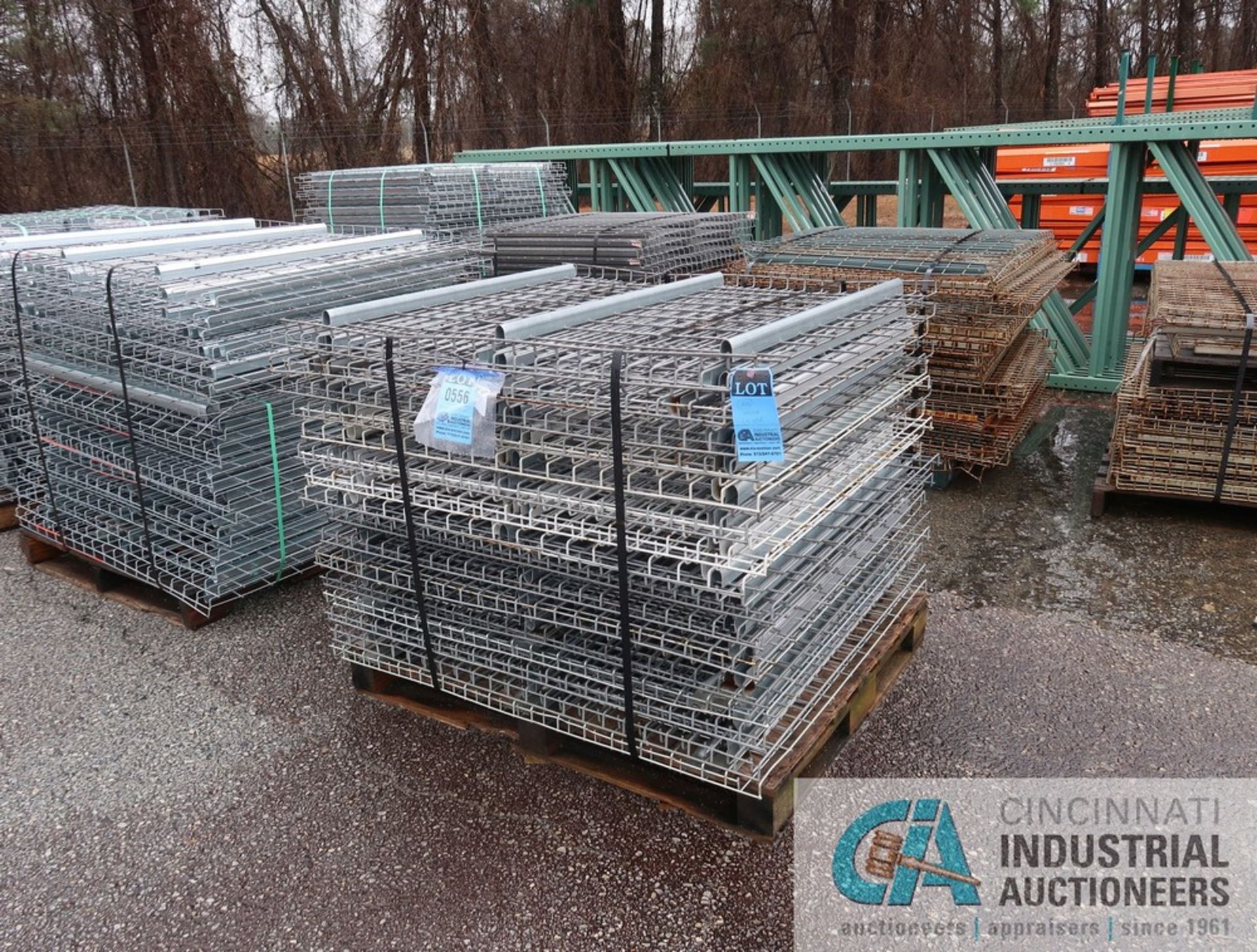 43" X 46" WIRE DECKING SECTIONS ON (7) SKIDS