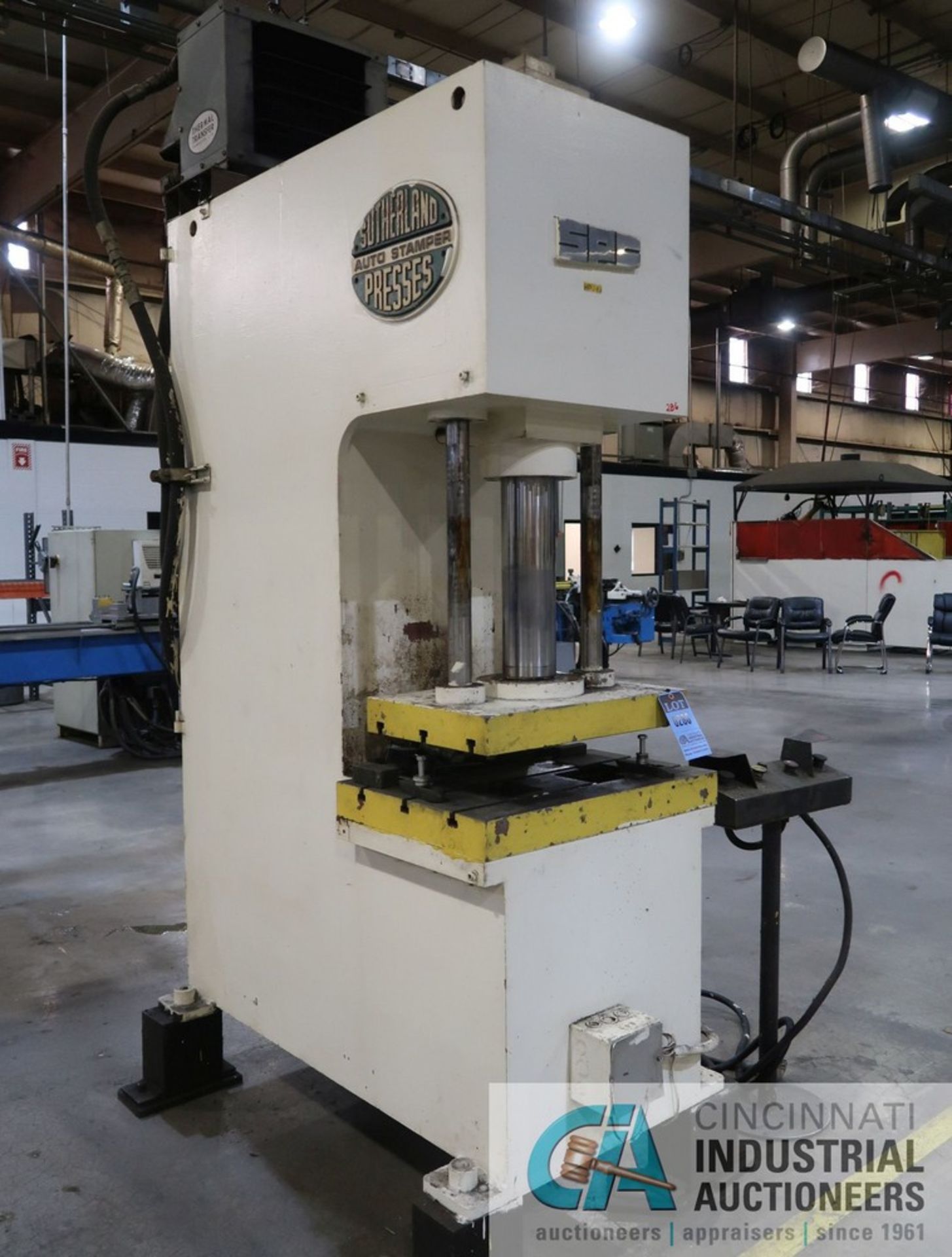 30 TON CAPACITY SUTHERLAND MODEL CPS-30 AUTO STAMPER PRESS; S/N 26012 **SPECIAL NOTICE - OUT OF - Image 2 of 9