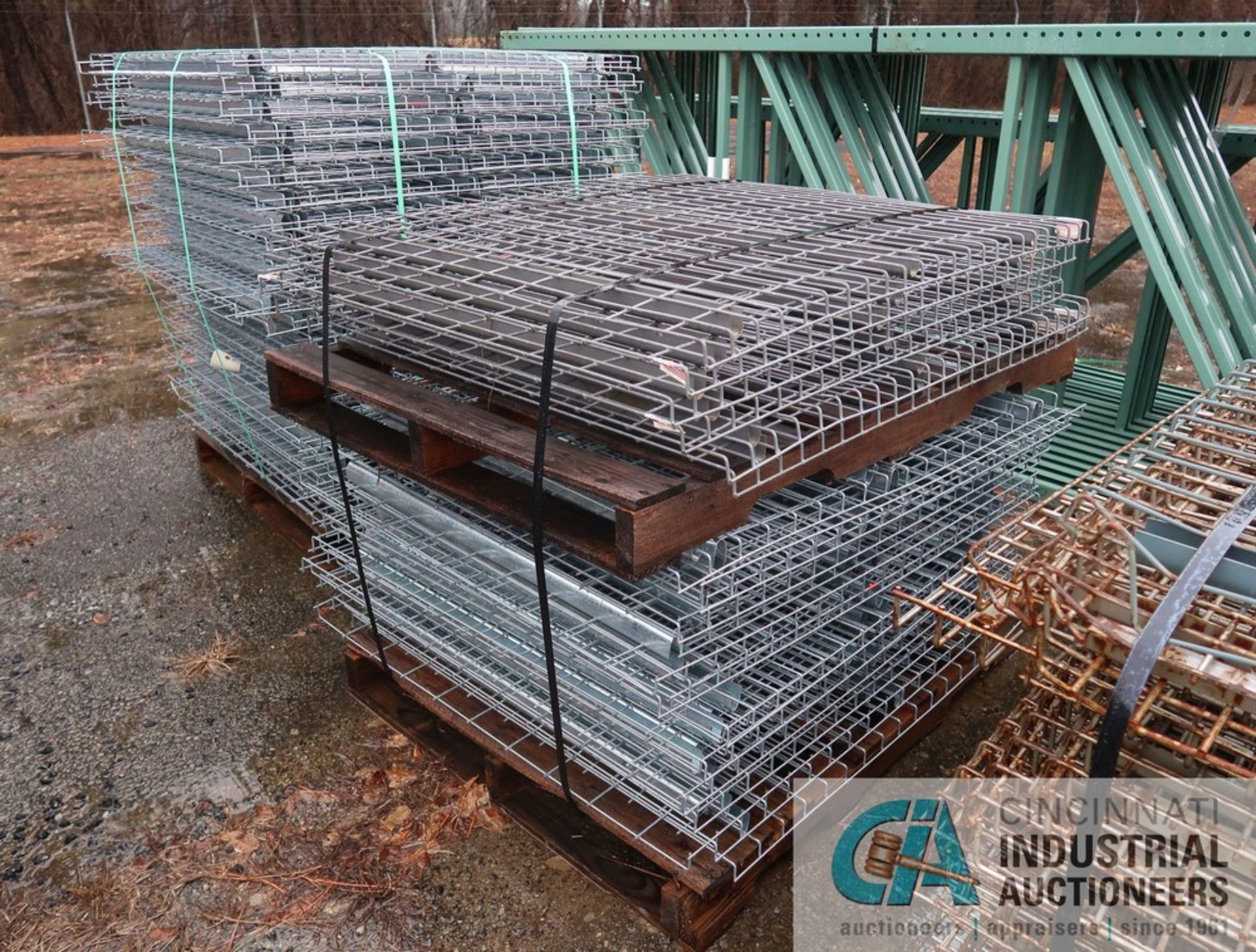 43" X 46" WIRE DECKING SECTIONS ON (7) SKIDS - Image 6 of 7