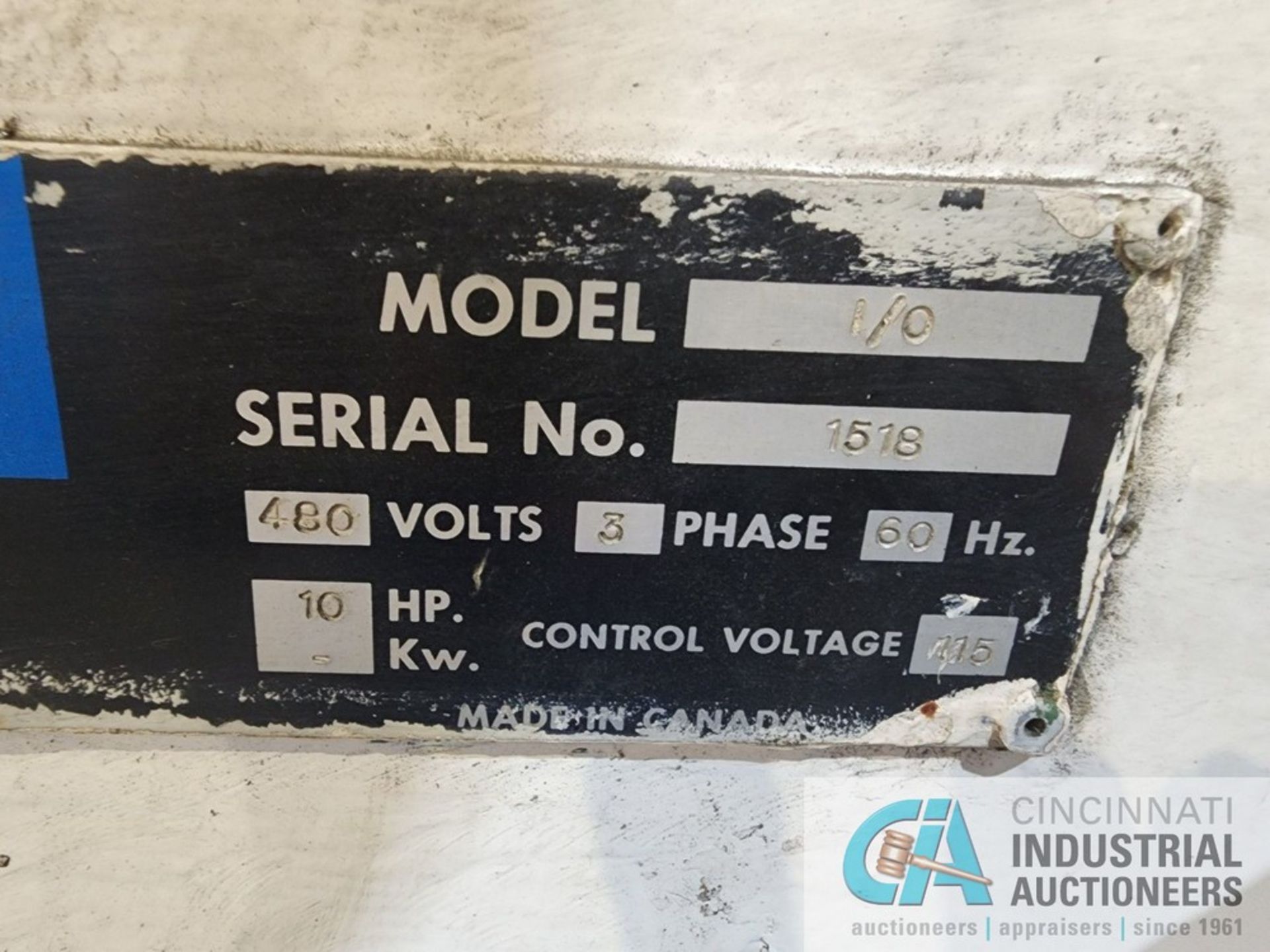 EAGLE MODEL I/O END FORMER; S/N 1518 **Loading Fee Due the "ERRA" INDUSTRIAL SERVICES AND SALE $ - Image 4 of 5