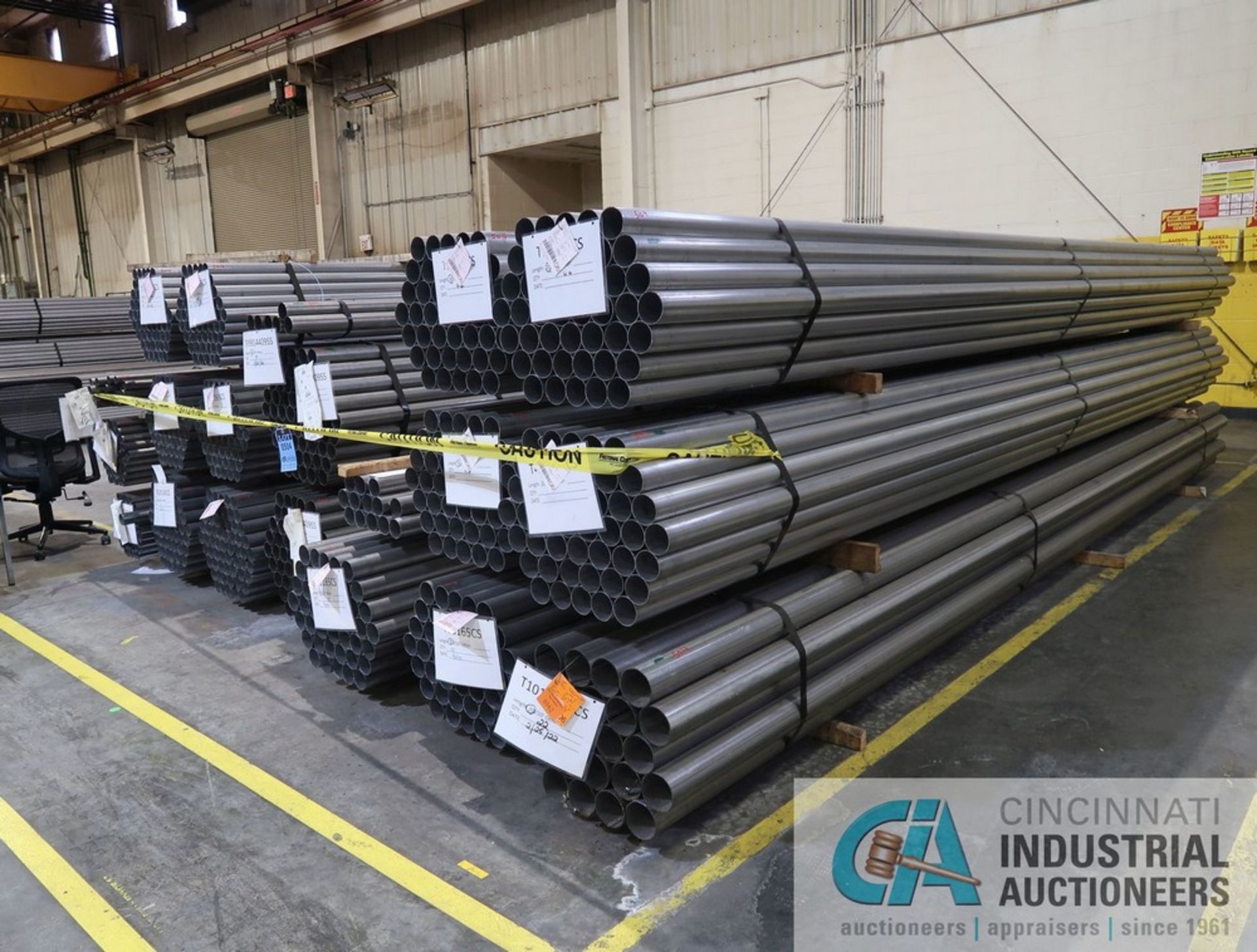 (LOT) (20) BUNDLES OF 20' LONG X .065 ALUMINIZED STEEL TUBING, APPROX. 900 TOTAL PIECES, APPROX. QUA