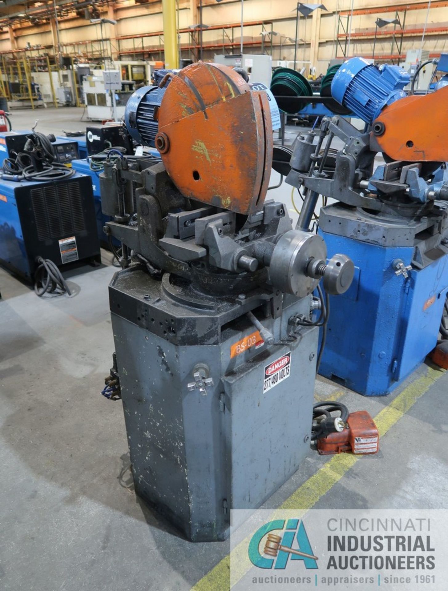 12" BEWO VARIABLE SPEED COLD SAW; S/N N/A, ASSET NO. 0635, 3-PHASE, FOOT PEDAL - Image 2 of 2