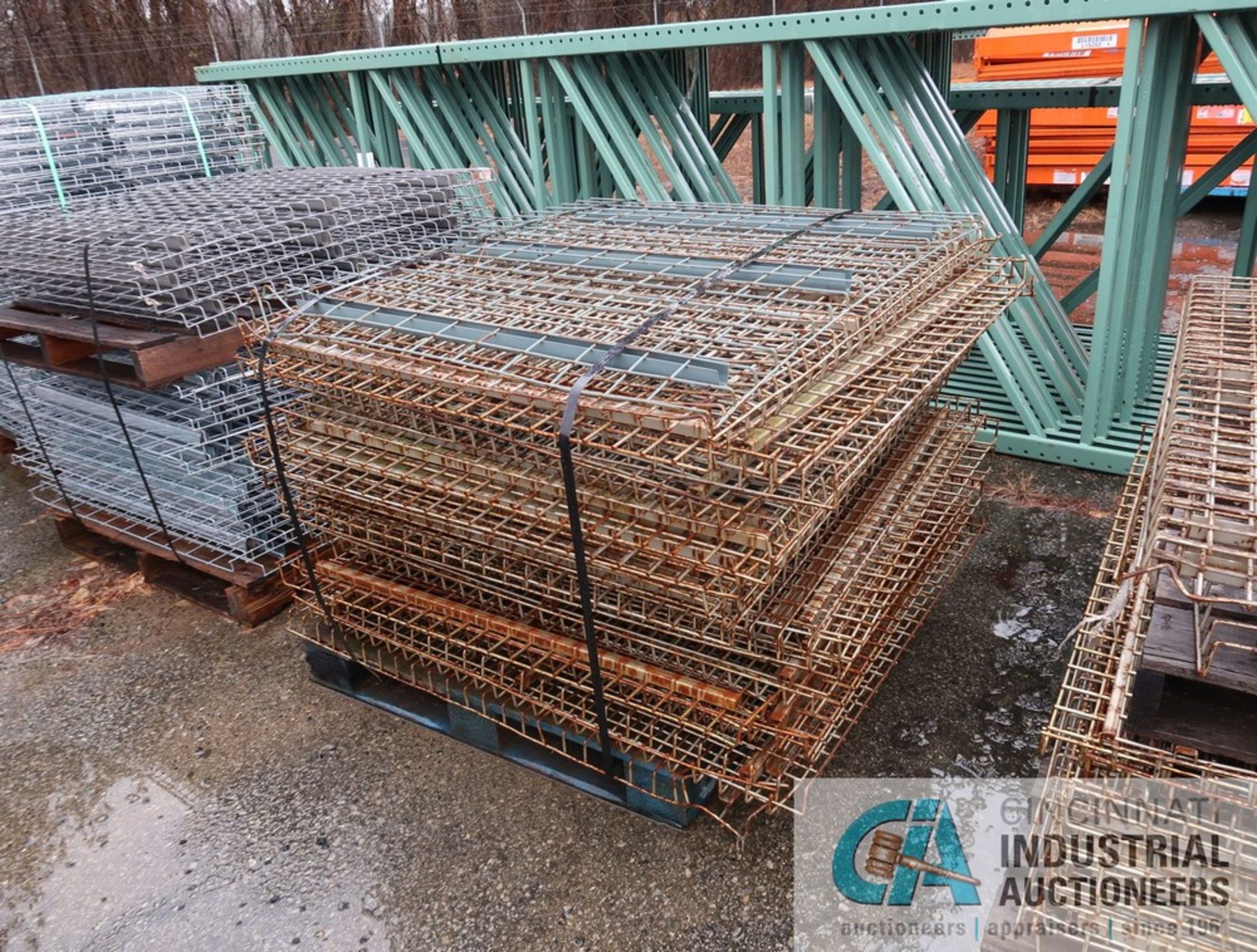 43" X 46" WIRE DECKING SECTIONS ON (7) SKIDS - Image 5 of 7