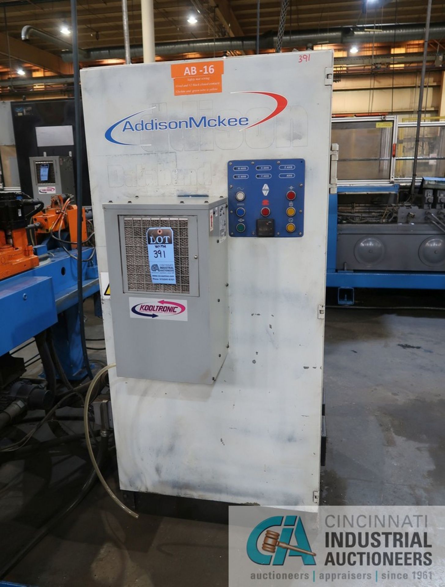 3-1/2" ADDISON MODEL DB89-ST2R MULTI-STACK 4-AXIS CNC SERVO DRIVEN TUBE BENDER; S/N 9907, ASSET - Image 11 of 14