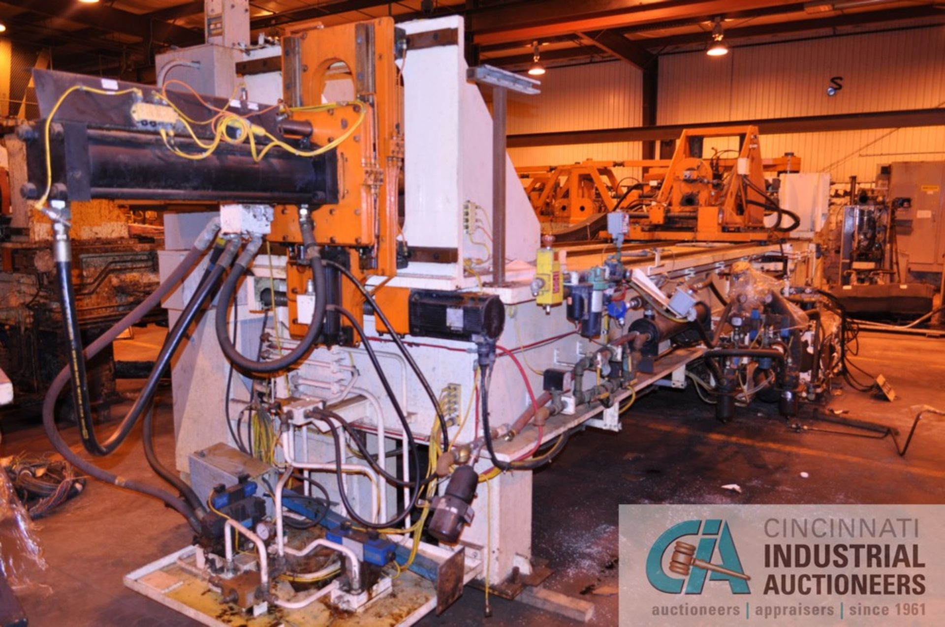 6" EAGLE EPT-150 CNC HYDRAULIC TUBE BENDER; S/N 96-979, DOUBLE STACKING TOOLS, .170" MAX WALL, 6" - Image 4 of 11